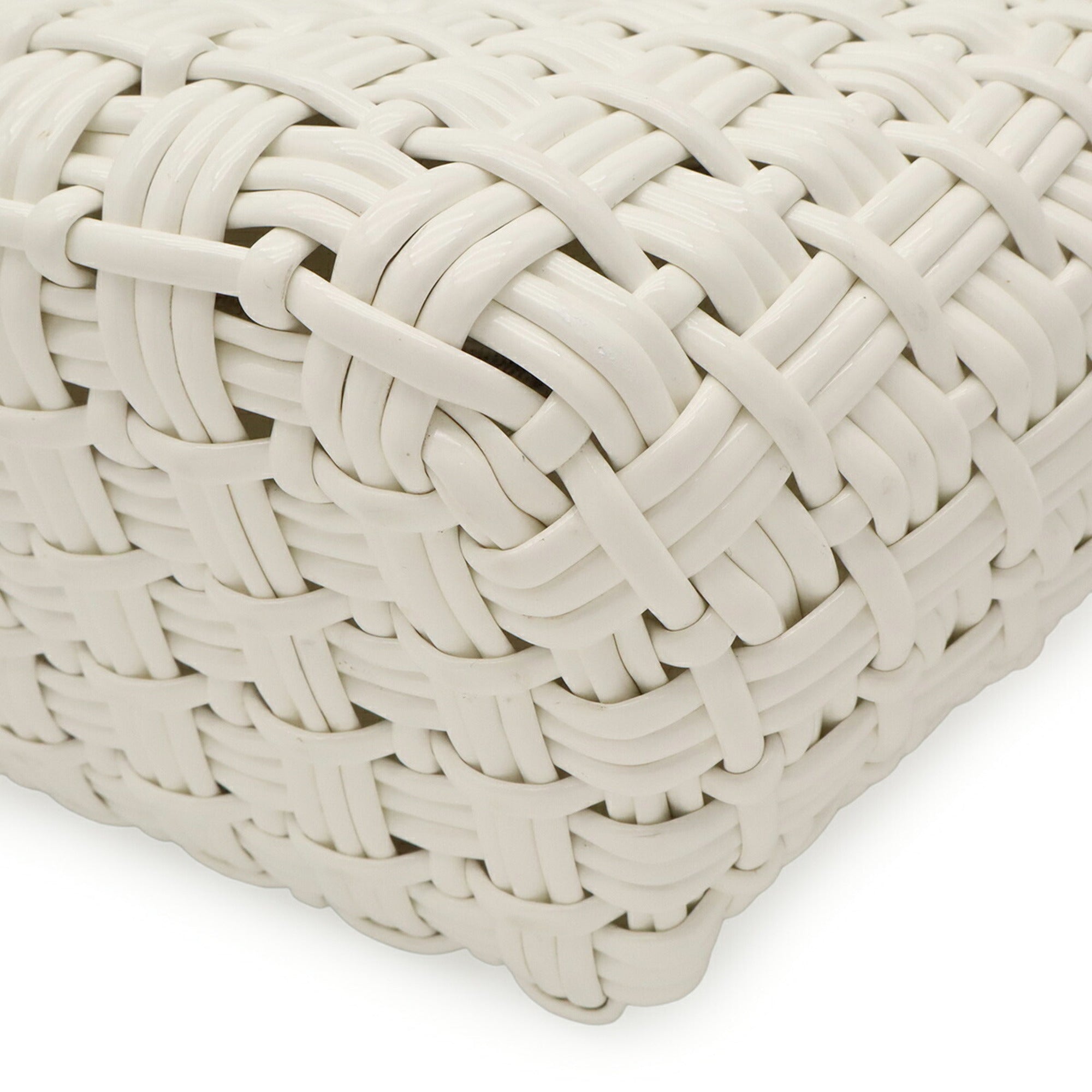 Balenciaga White Straw Basket Handbag Shoulder Bag (Pre-Owned)