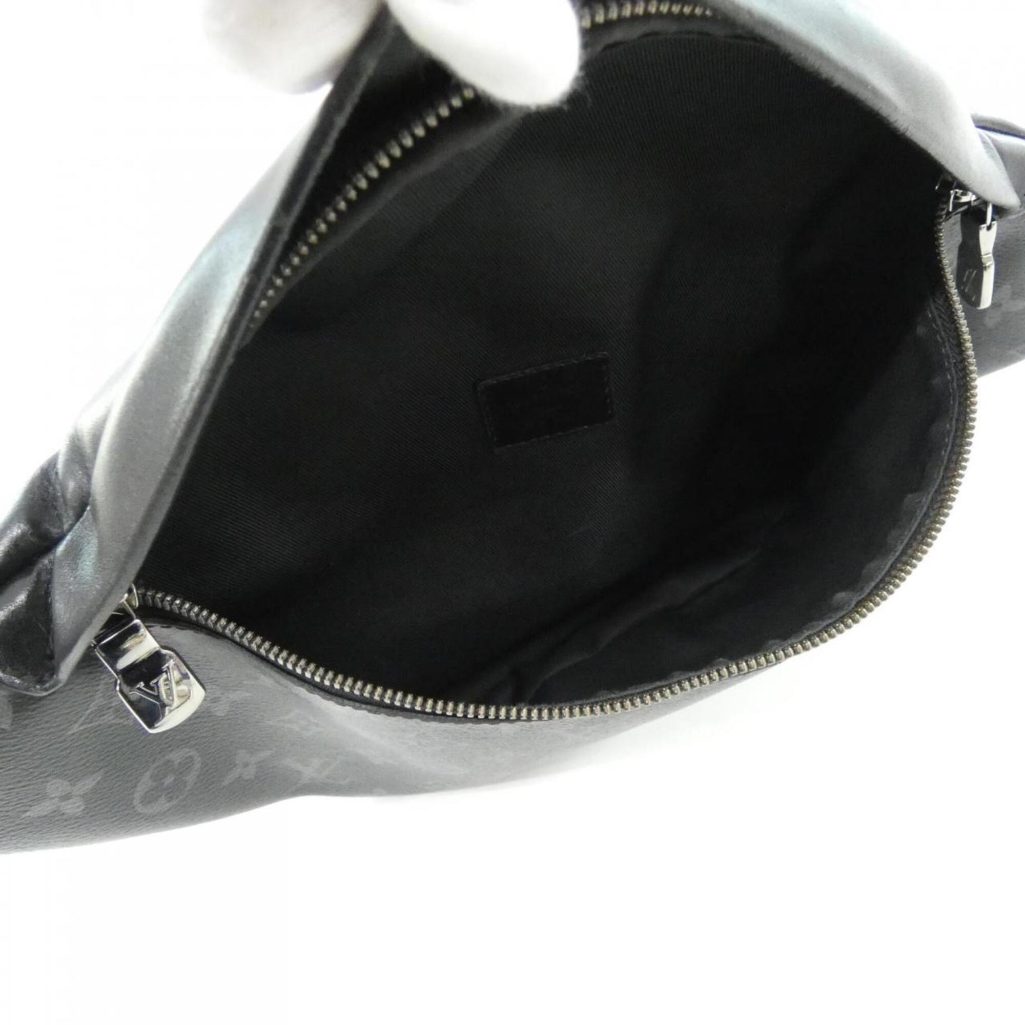 Louis Vuitton Black Coated Canvas Shoulder Bag Sling Bag (Pre-Owned)