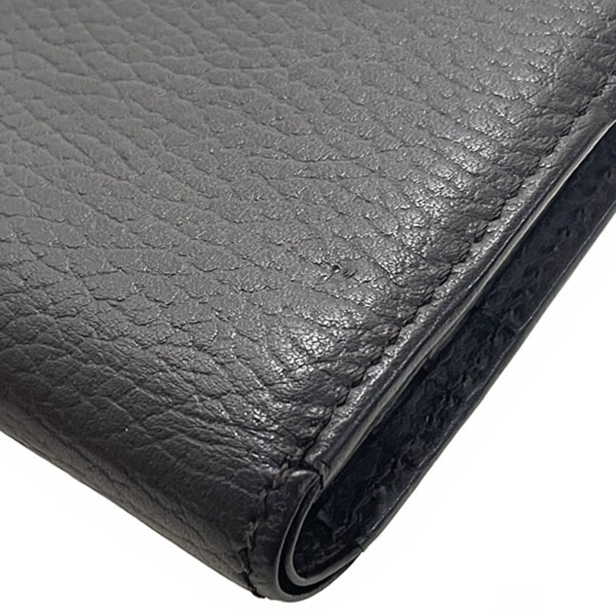 Burberry Dark Brown Leather Wallet (Bi-Fold) (Pre-Owned)