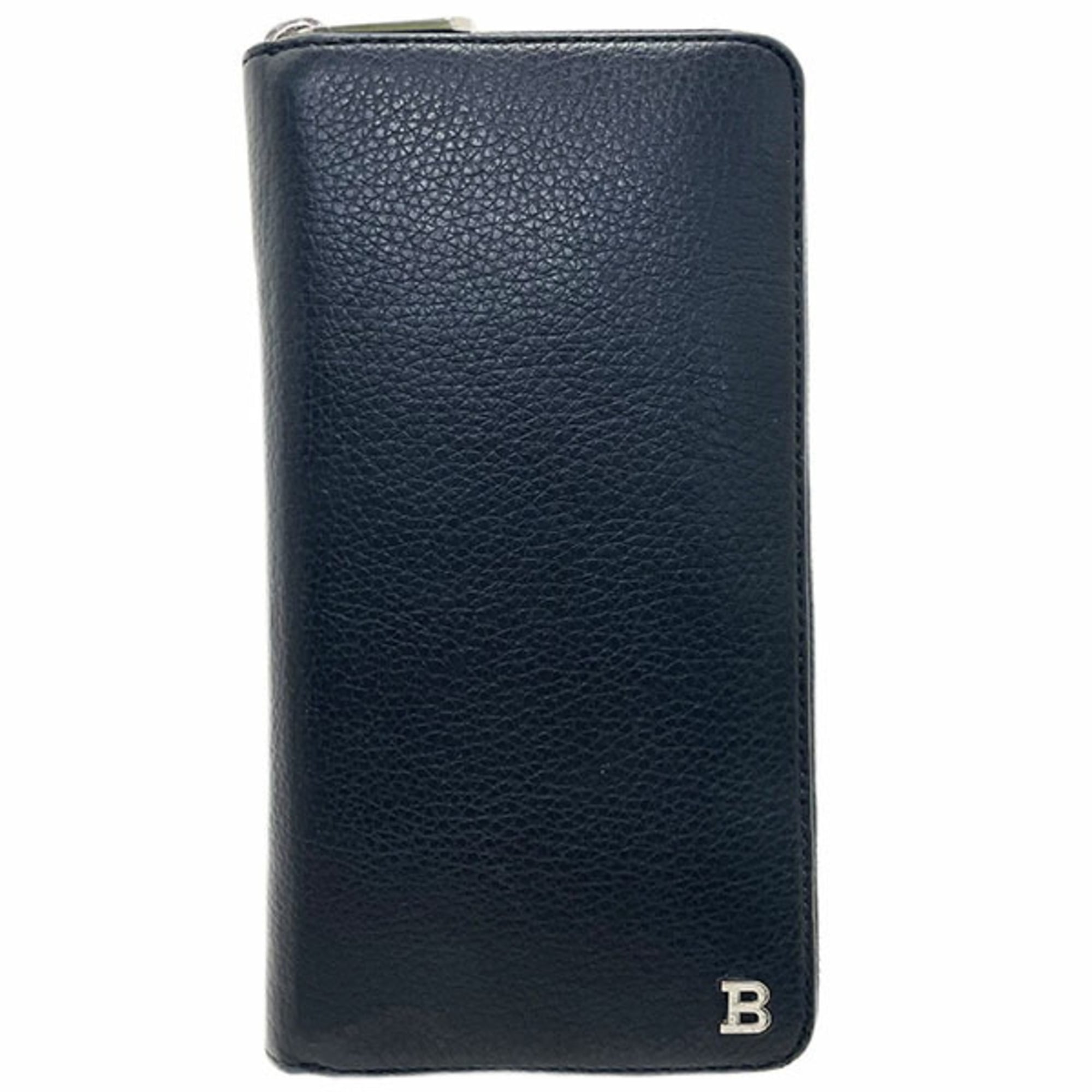 Bally Black Leather Long Wallet (Bi-Fold) (Pre-Owned)