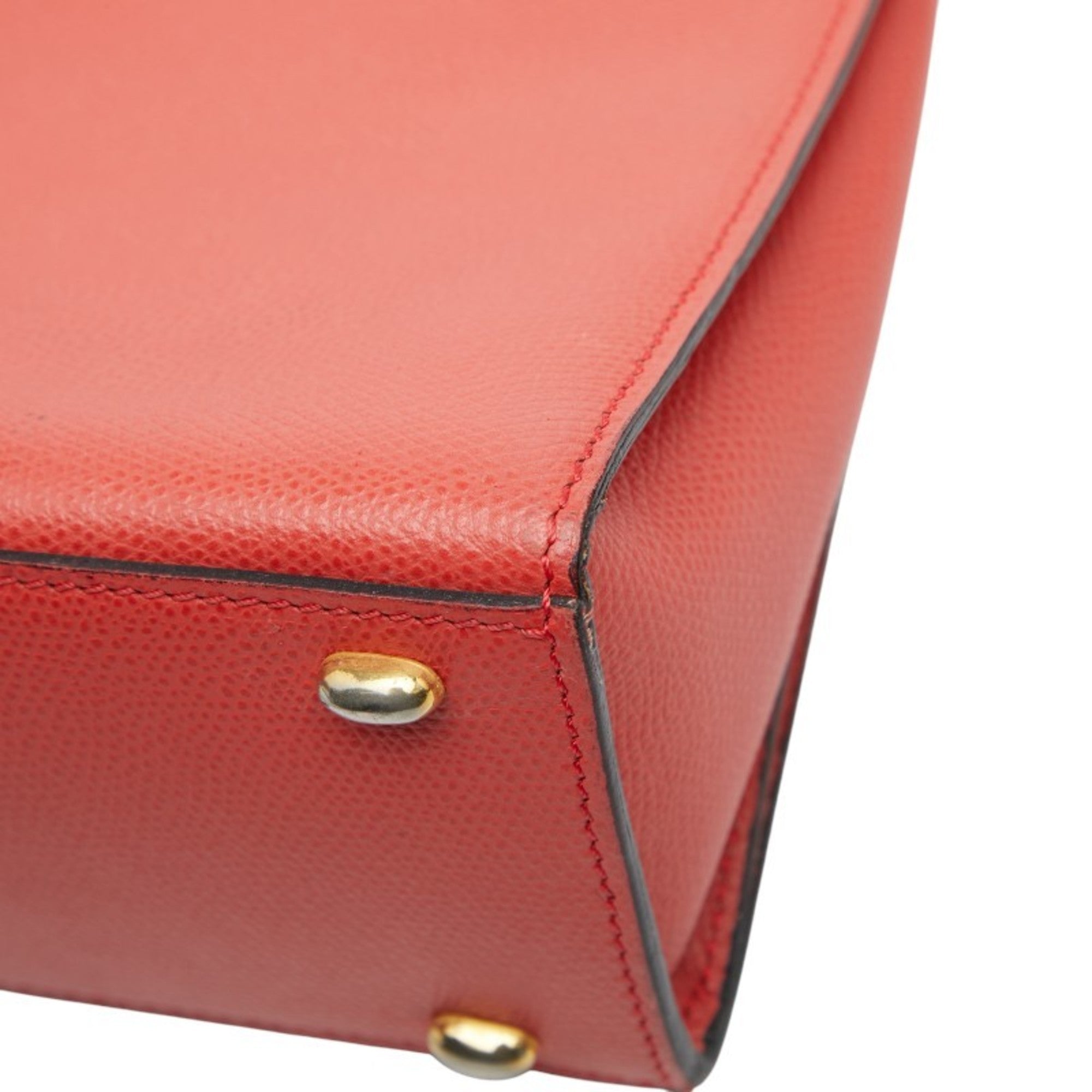 Celine Red Color Leather Handbag (Pre-Owned)