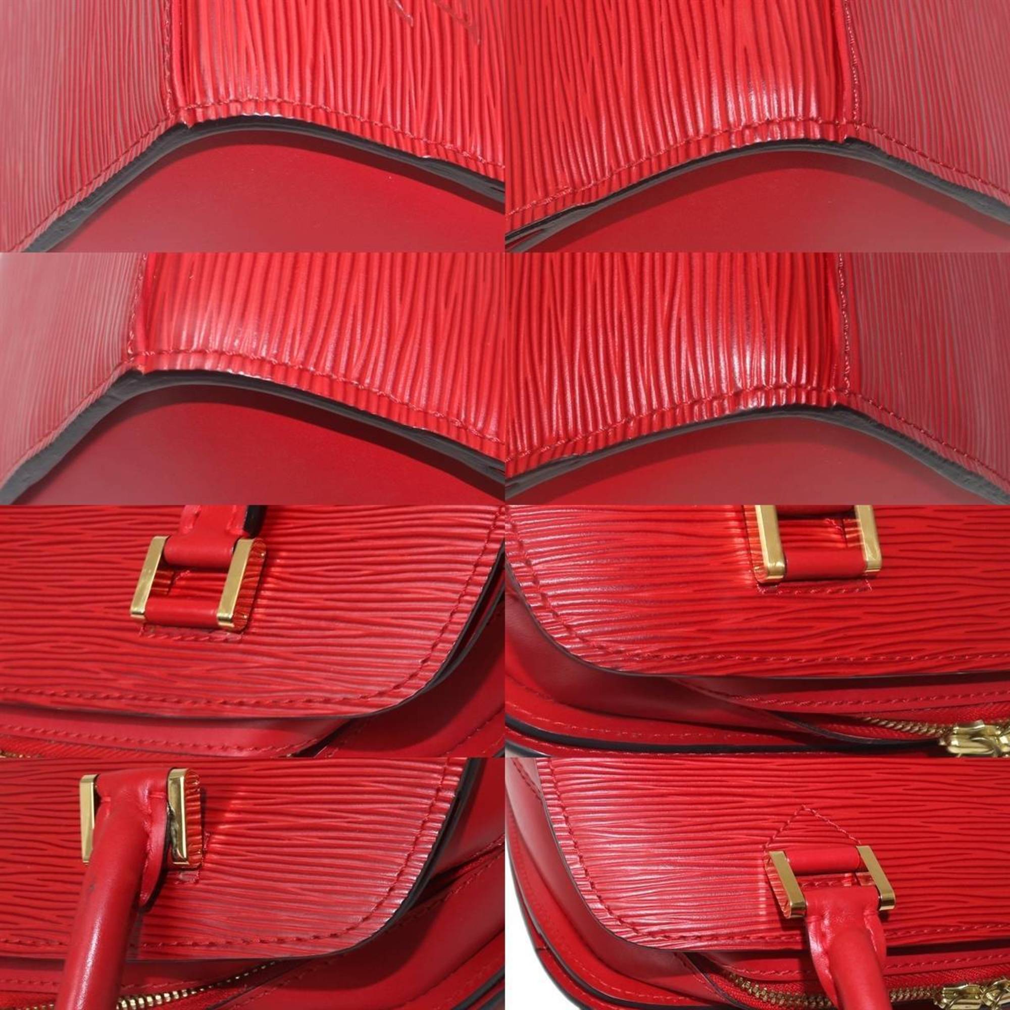 Louis Vuitton Red Color Leather Handbag (Pre-Owned)