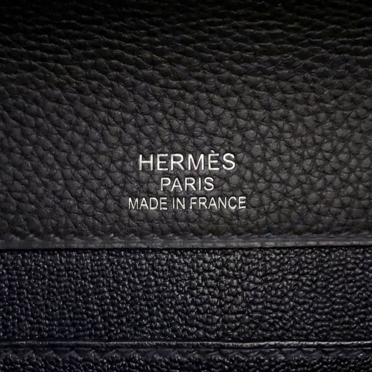 Hermes Silver Togo Leather Briefcase (Pre-Owned)
