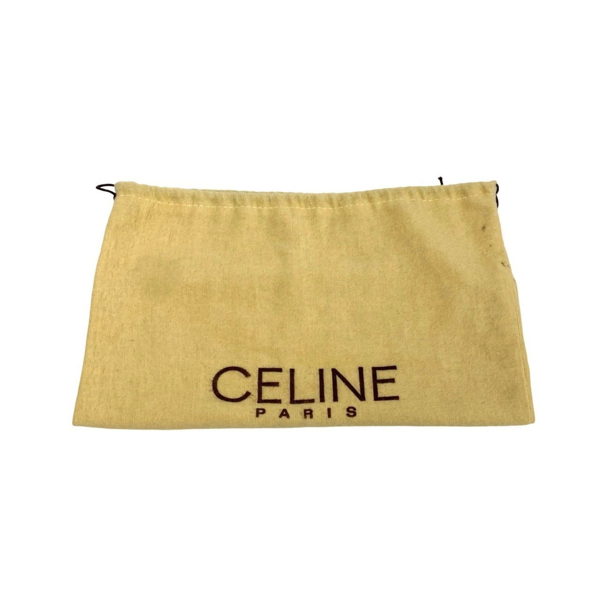 Celine Black Brown Leather Pvc Handbag Shoulder Bag (Pre-Owned)