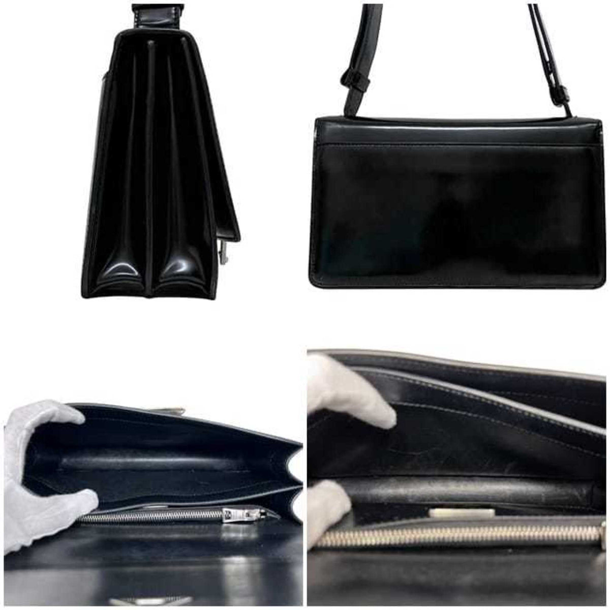 Prada Black Nero Leather Shoulder Bag (Pre-Owned)