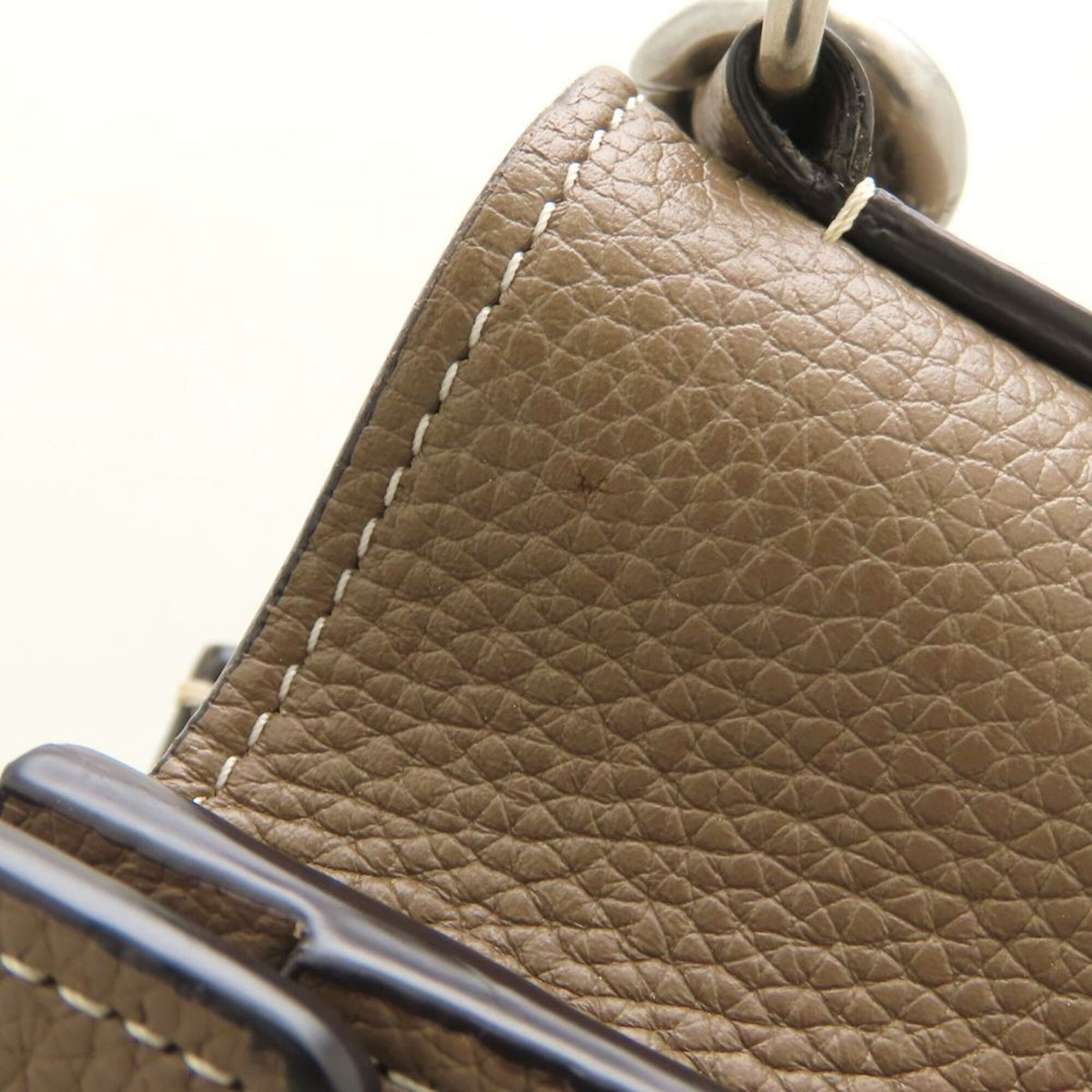 Celine Luggage Grayish Leather Handbag (Pre-Owned)