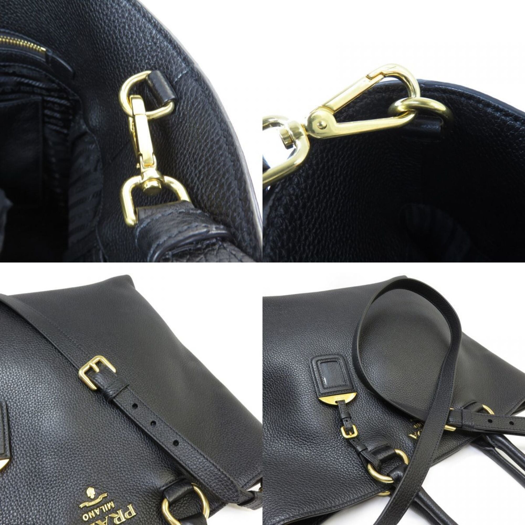 Prada Black Nero Shoulder Bag Tote Bag (Pre-Owned)