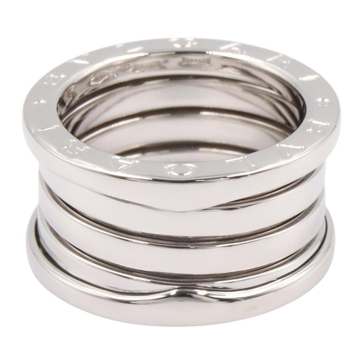 Bvlgari Silver White Gold (18K) Band Ring (Pre-Owned)