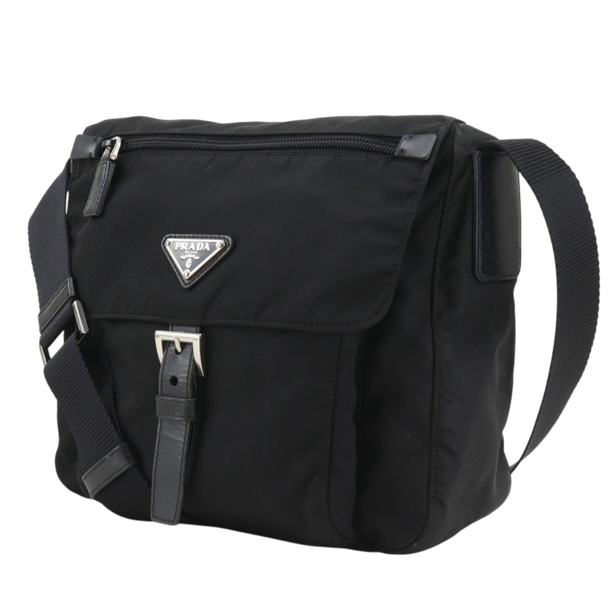Prada Black Nylon Shoulder Bag (Pre-Owned)