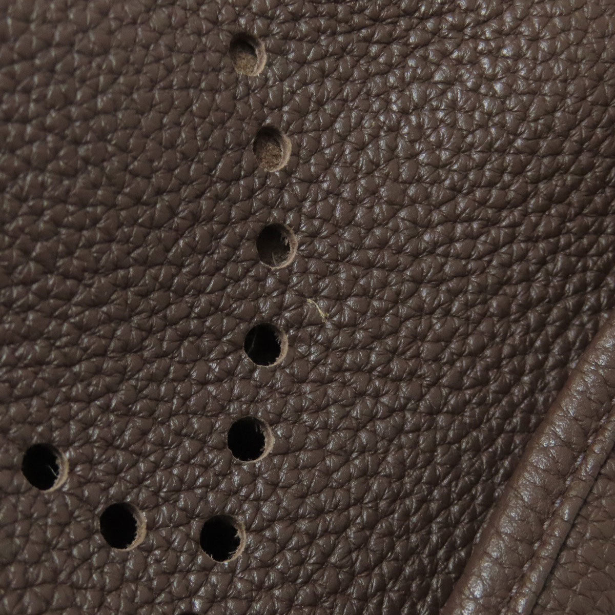 Hermes Dark Brown Taurillon Clemence Leather Shoulder Bag (Pre-Owned)