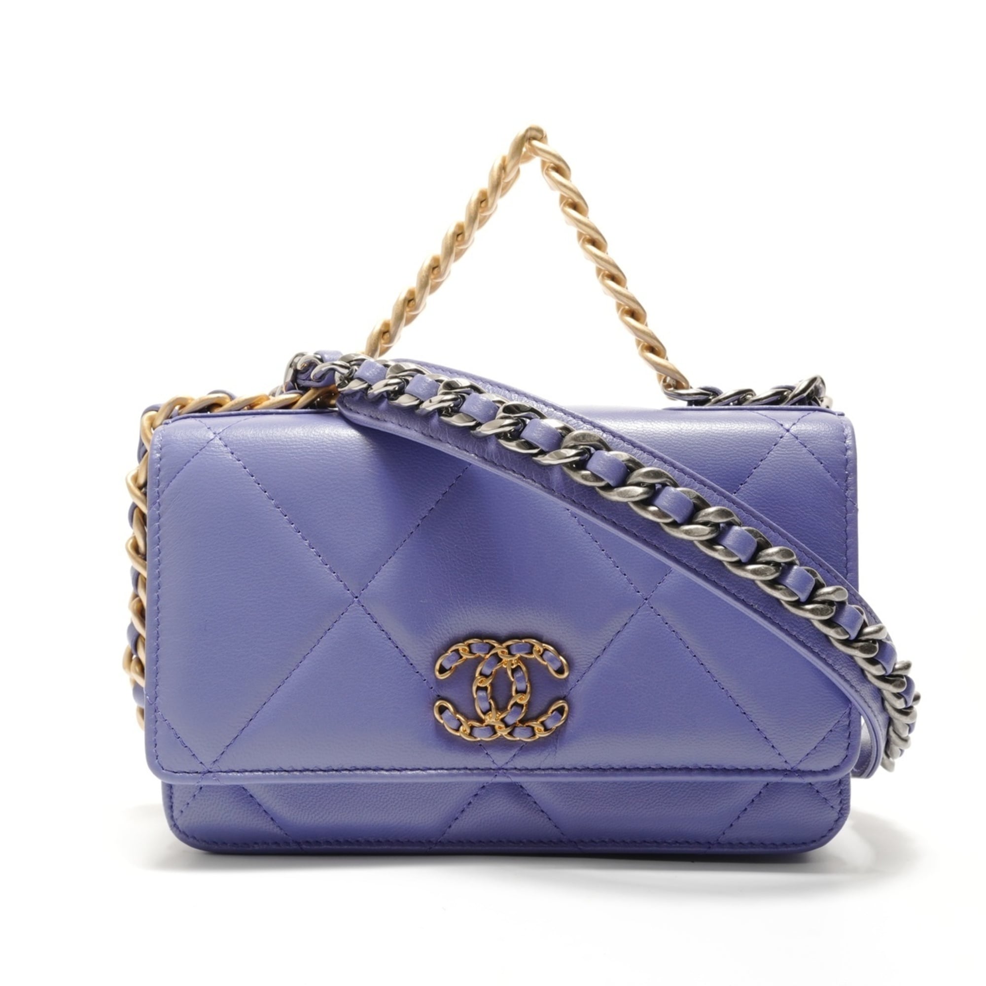 Chanel Matelasse Purple Shoulder Bag (Pre-Owned)