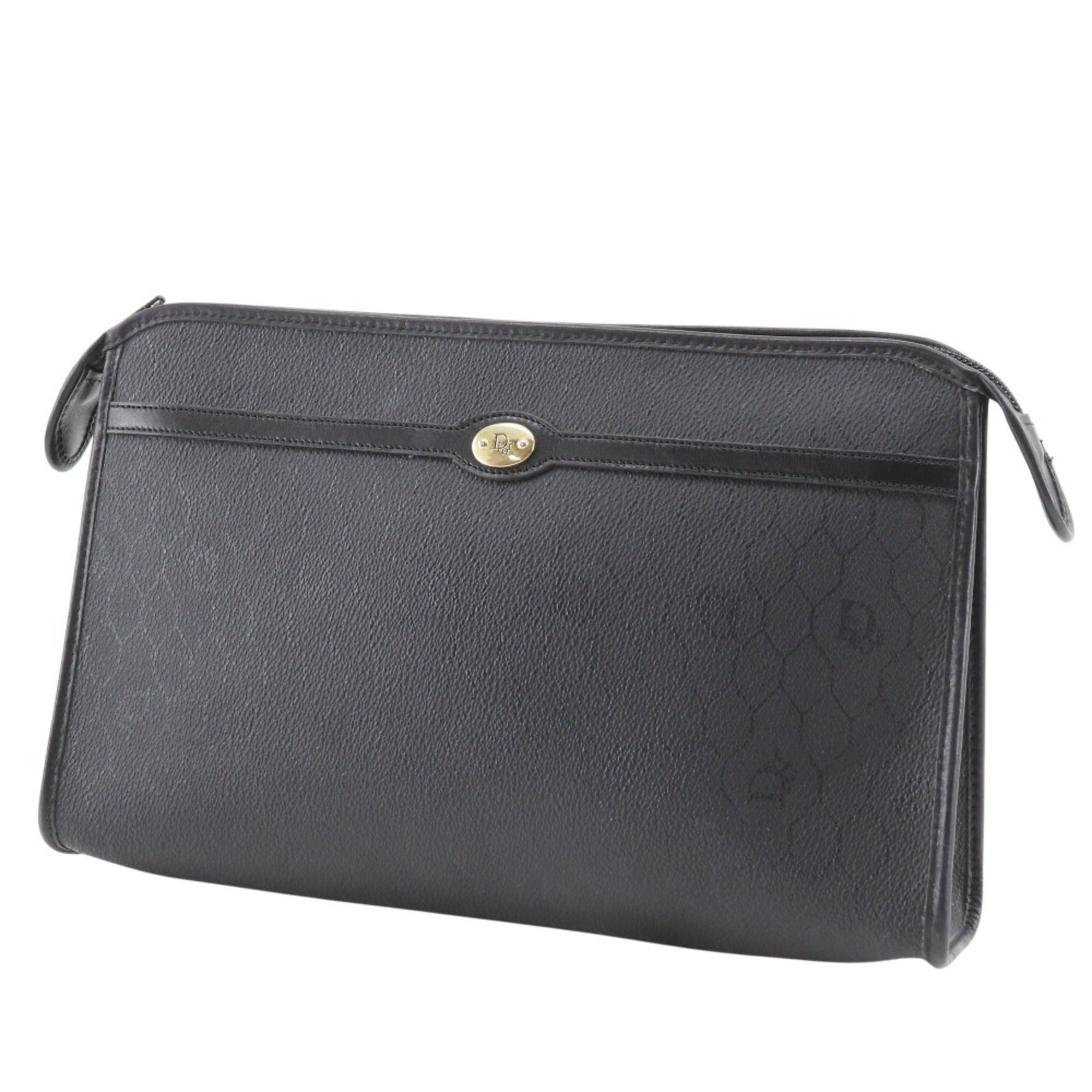 Christian Dior Black Pvc Clutch Bag (Pre-Owned)