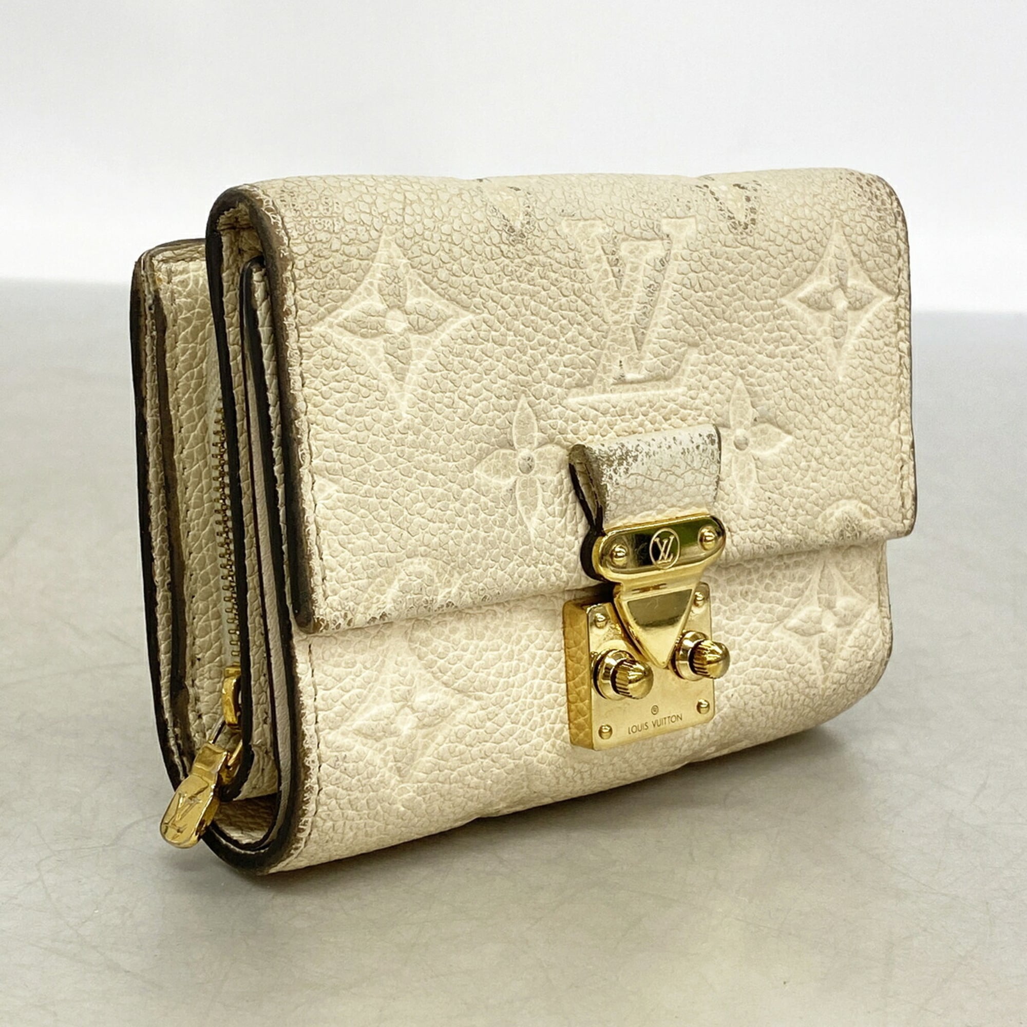 Louis Vuitton Cream Wallet (Tri-Fold) (Pre-Owned)