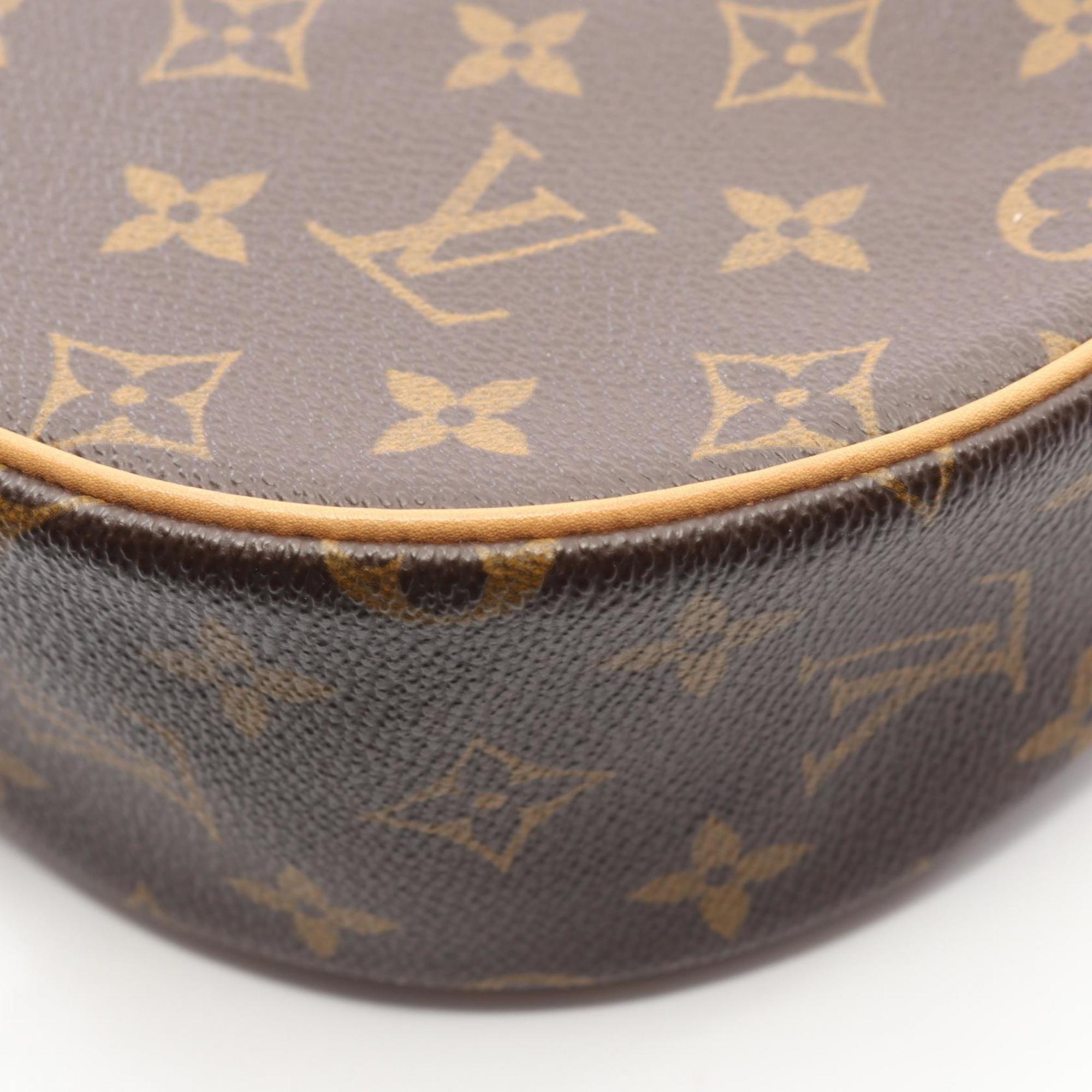 Louis Vuitton Brown Monogram Coated Canvas Leather Shoulder Bag (Pre-Owned)