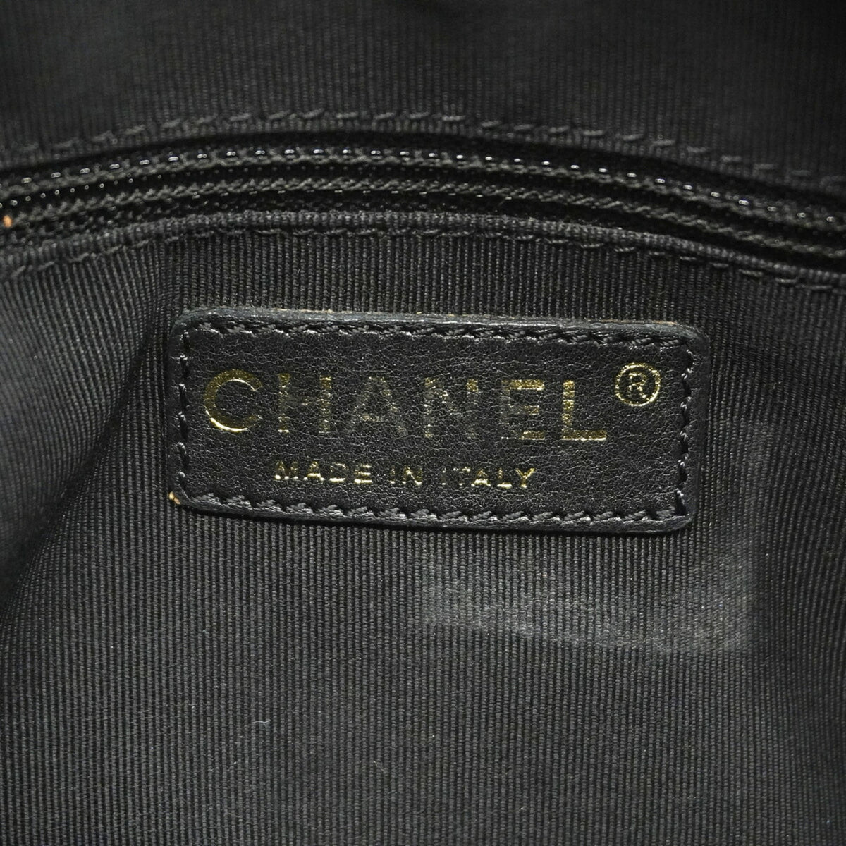 Chanel Black Grained Calfskin Tote Bag (Pre-Owned)