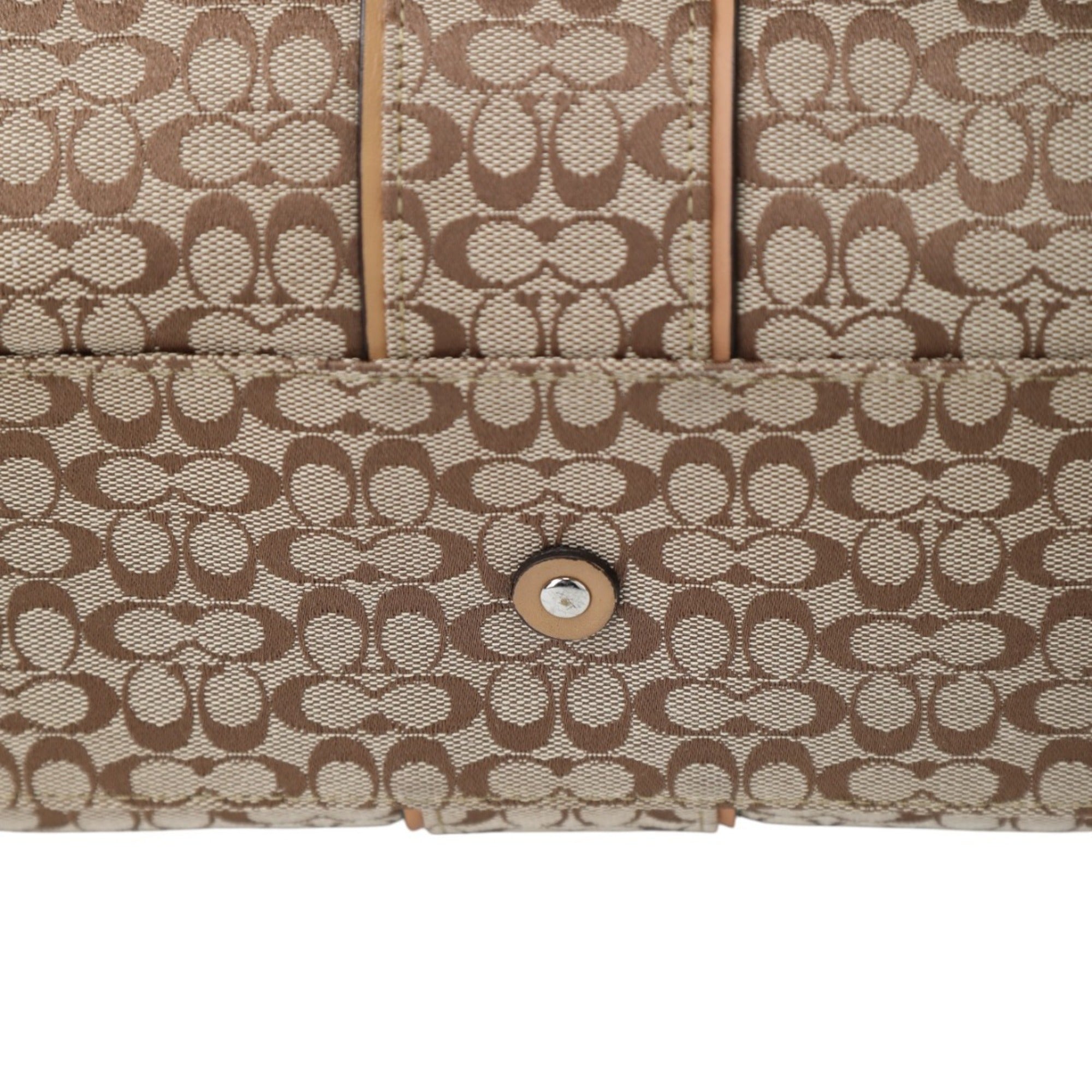 Coach Beige Canvas Briefcase (Pre-Owned)