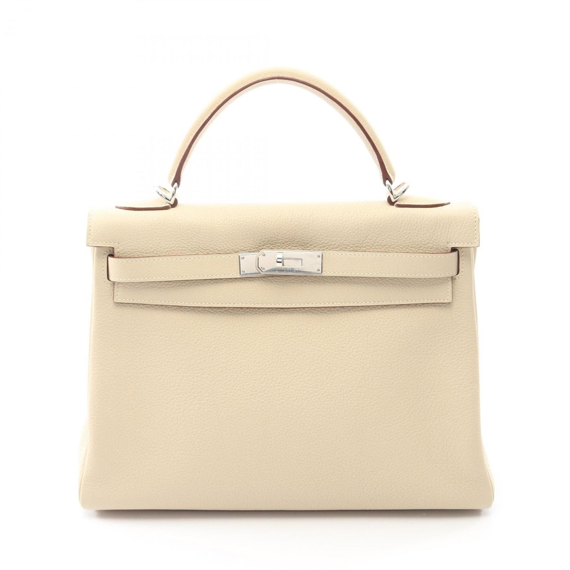 Hermes Beige Parchemin Leather Handbag (Pre-Owned)