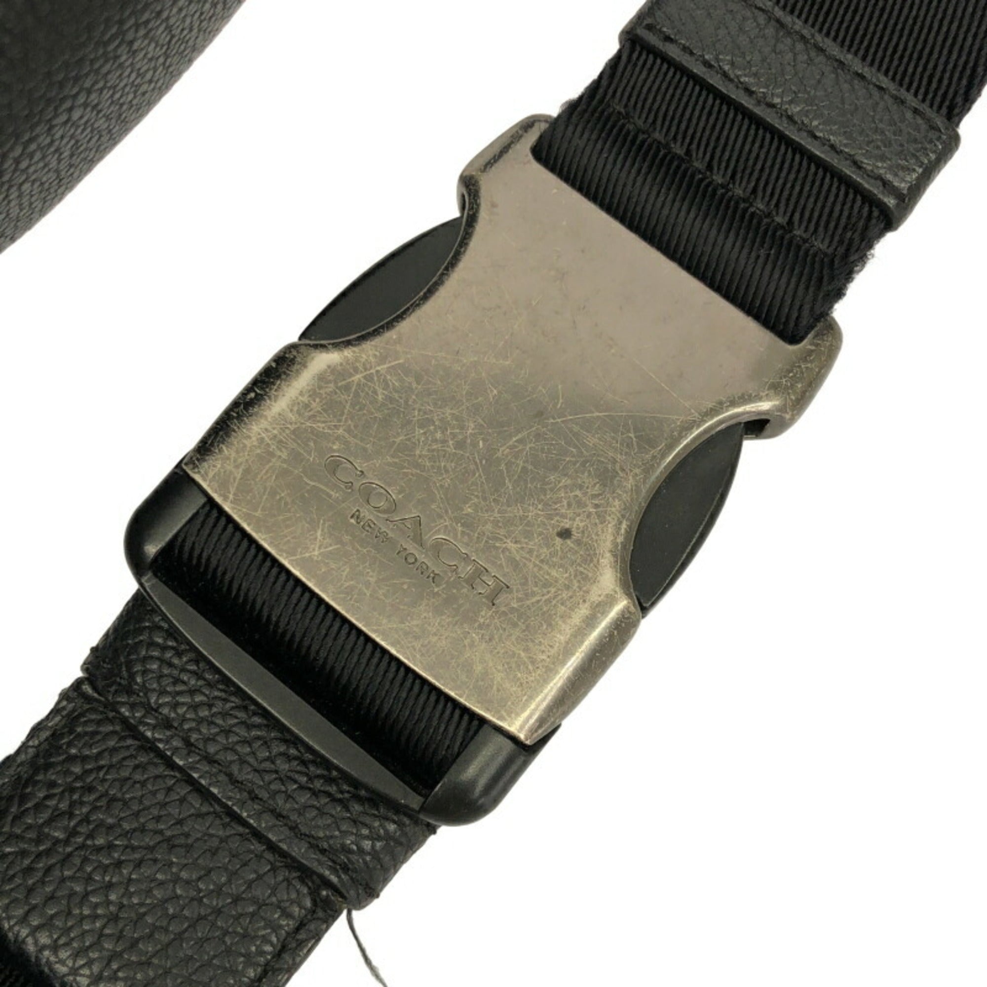 Coach Black Leather Fanny Pack (Pre-Owned)
