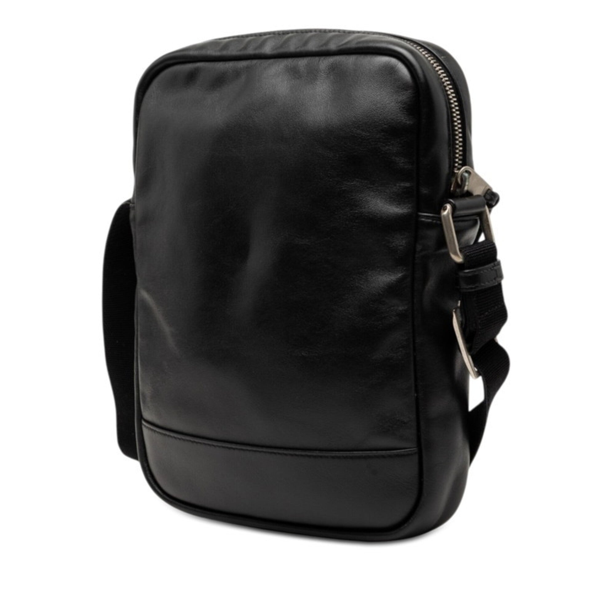 Saint Laurent Black Leather Shoulder Bag (Pre-Owned)