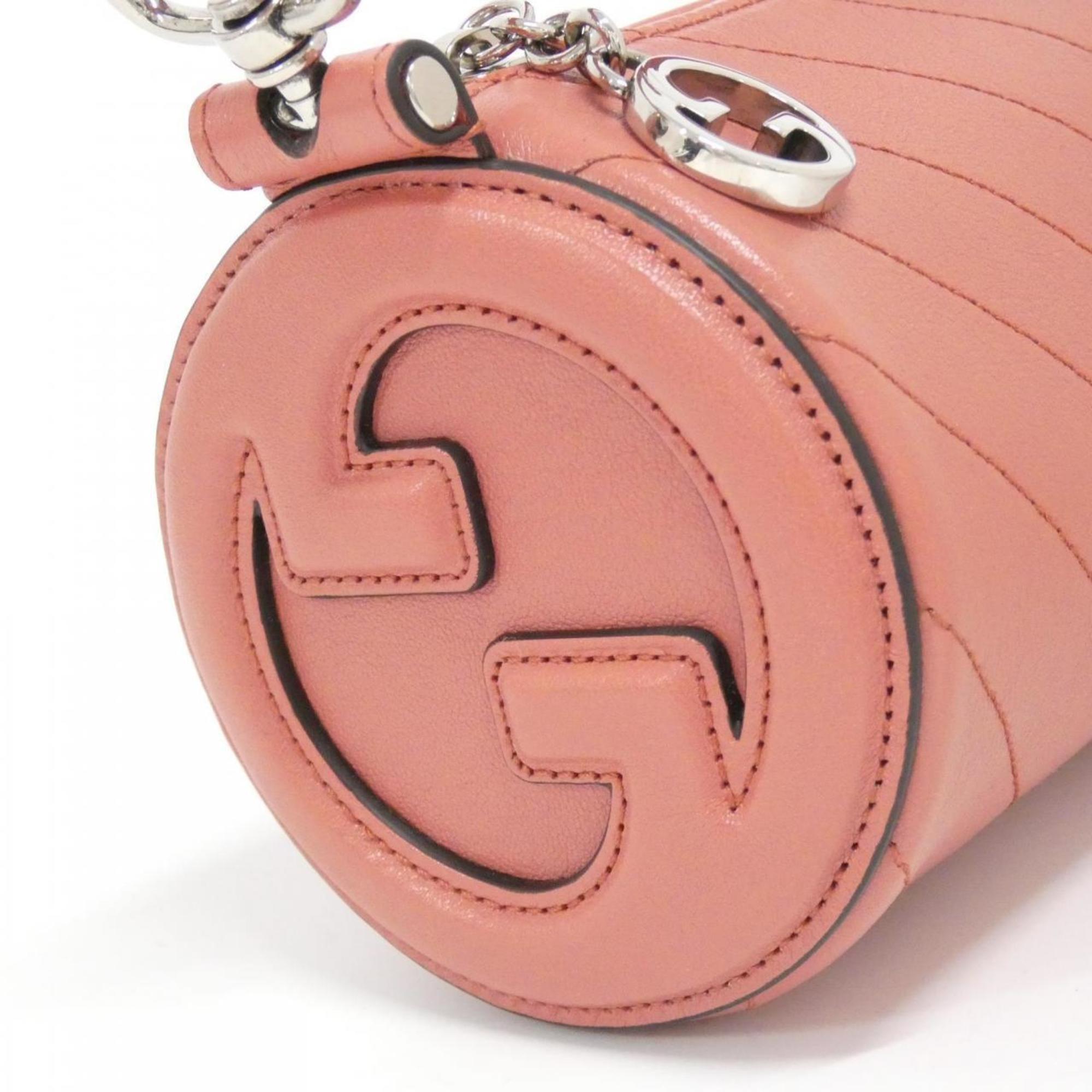 Gucci Pink Leather Shoulder Bag (Pre-Owned)