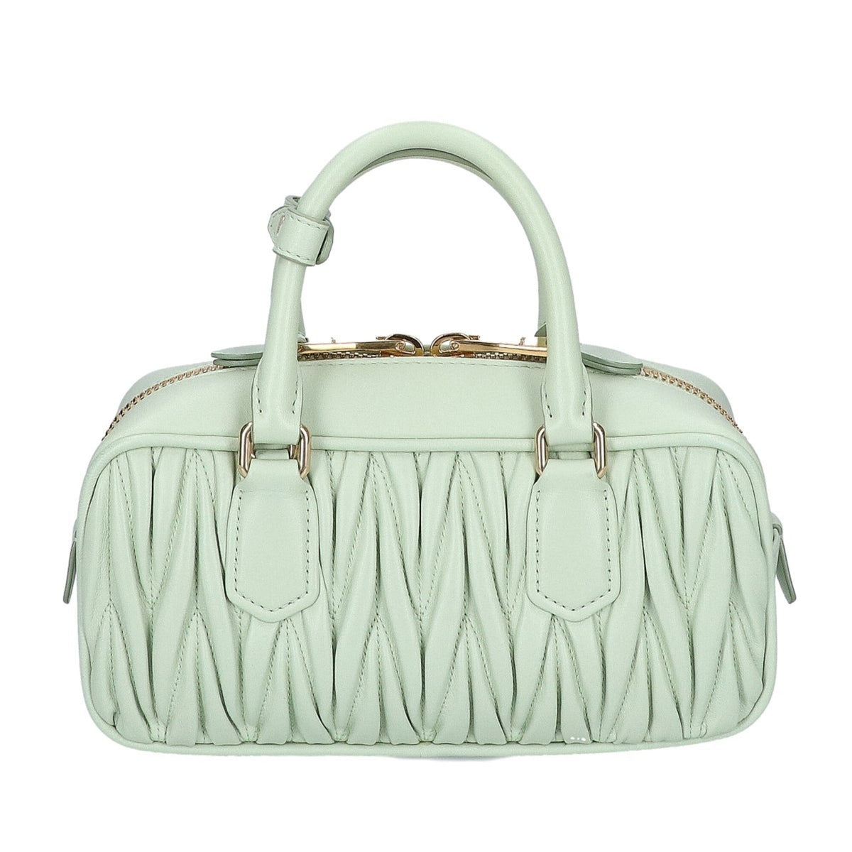 Miu Miu Leather Handbag Shoulder Bag (Pre-Owned)