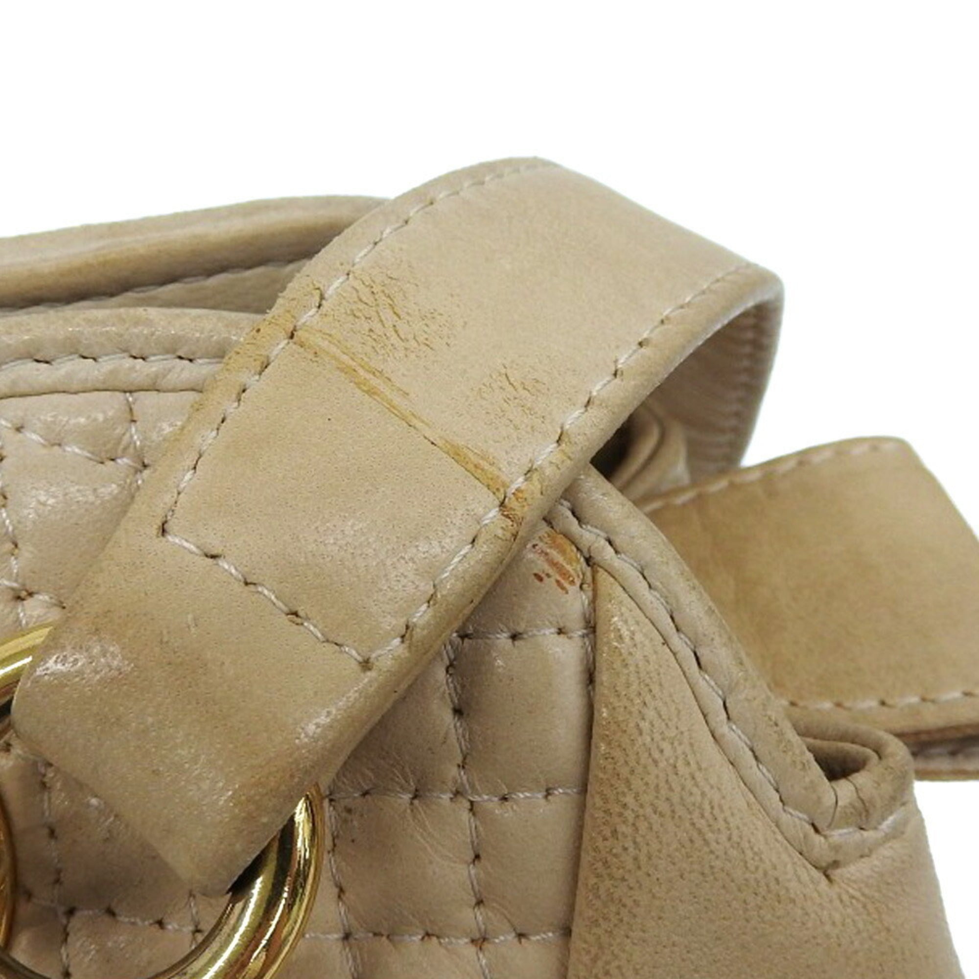 Bally Beige Brown Leather Shoulder Bag (Pre-Owned)