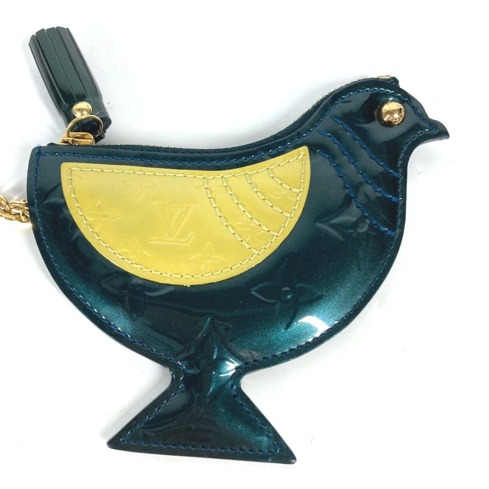 Louis Vuitton Monogram Vernis Blue Nuit Monogram Vernis Coin Purse/Coin Case (Pre-Owned)