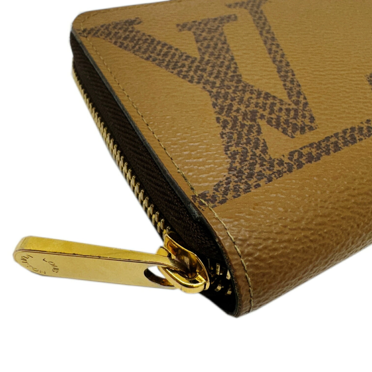 Louis Vuitton Monogram Brown Monogram Reverse Long Bill Wallet (Bi-Fold) (Pre-Owned)