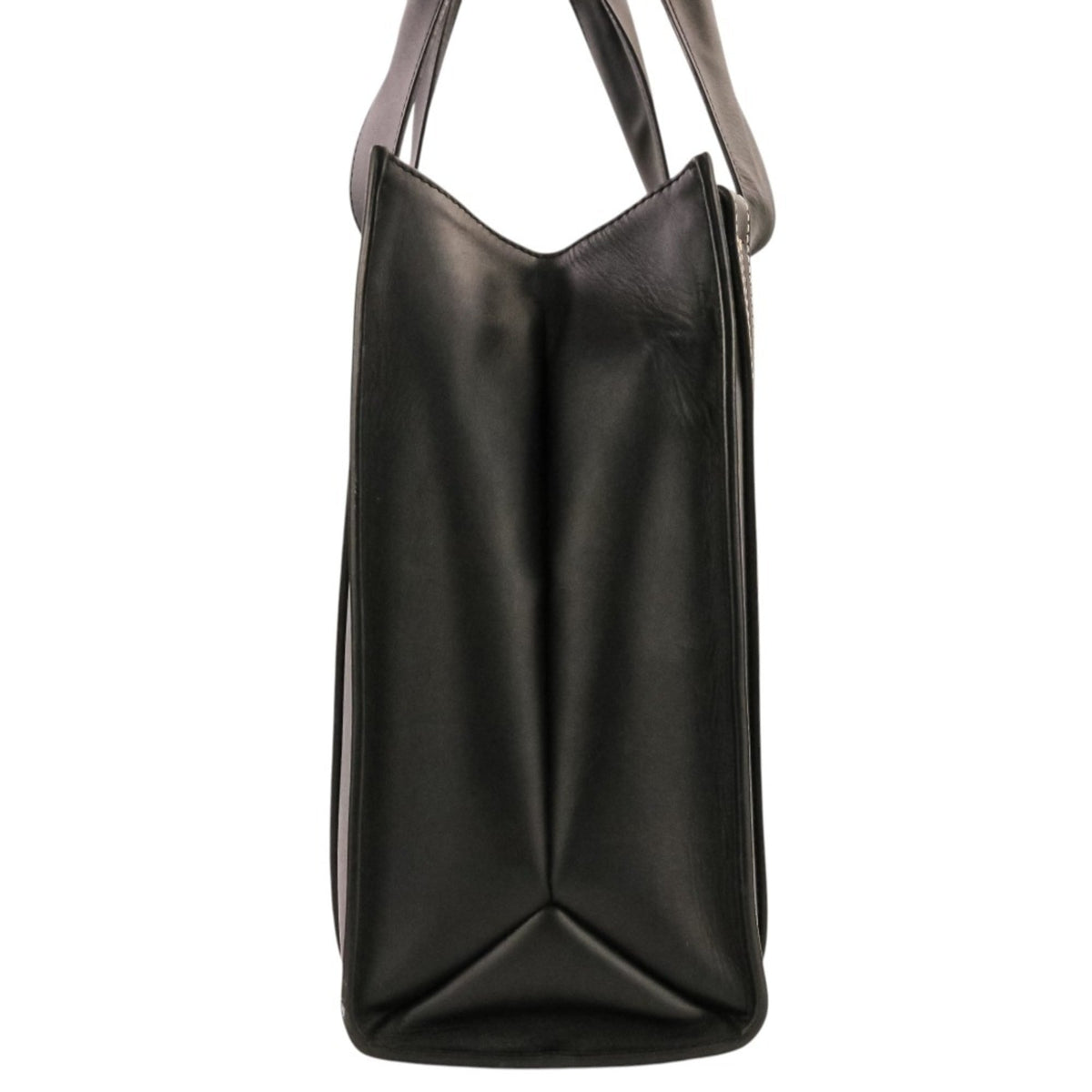 Chloé Black Leather Handbag Tote Bag (Pre-Owned)