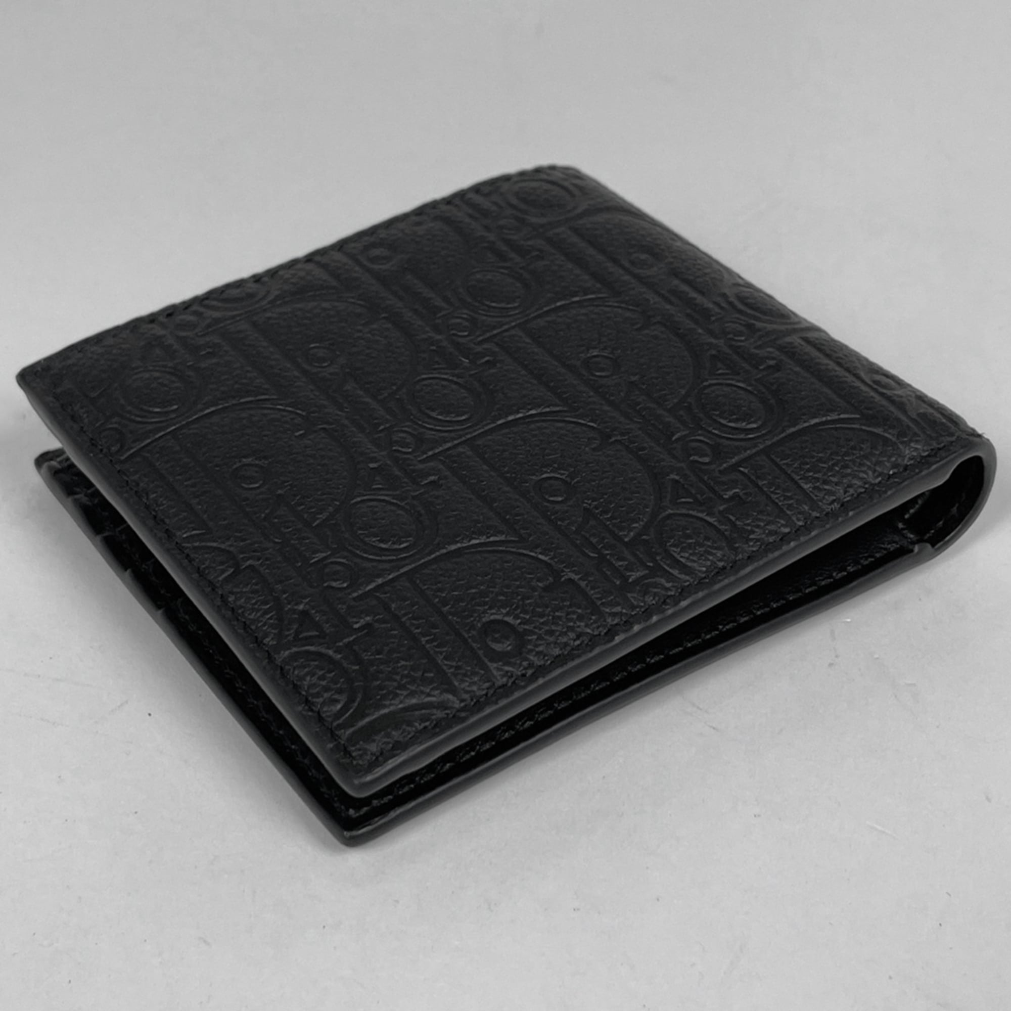 Christian Dior Black Leather Wallet (Bi-Fold) (Pre-Owned)