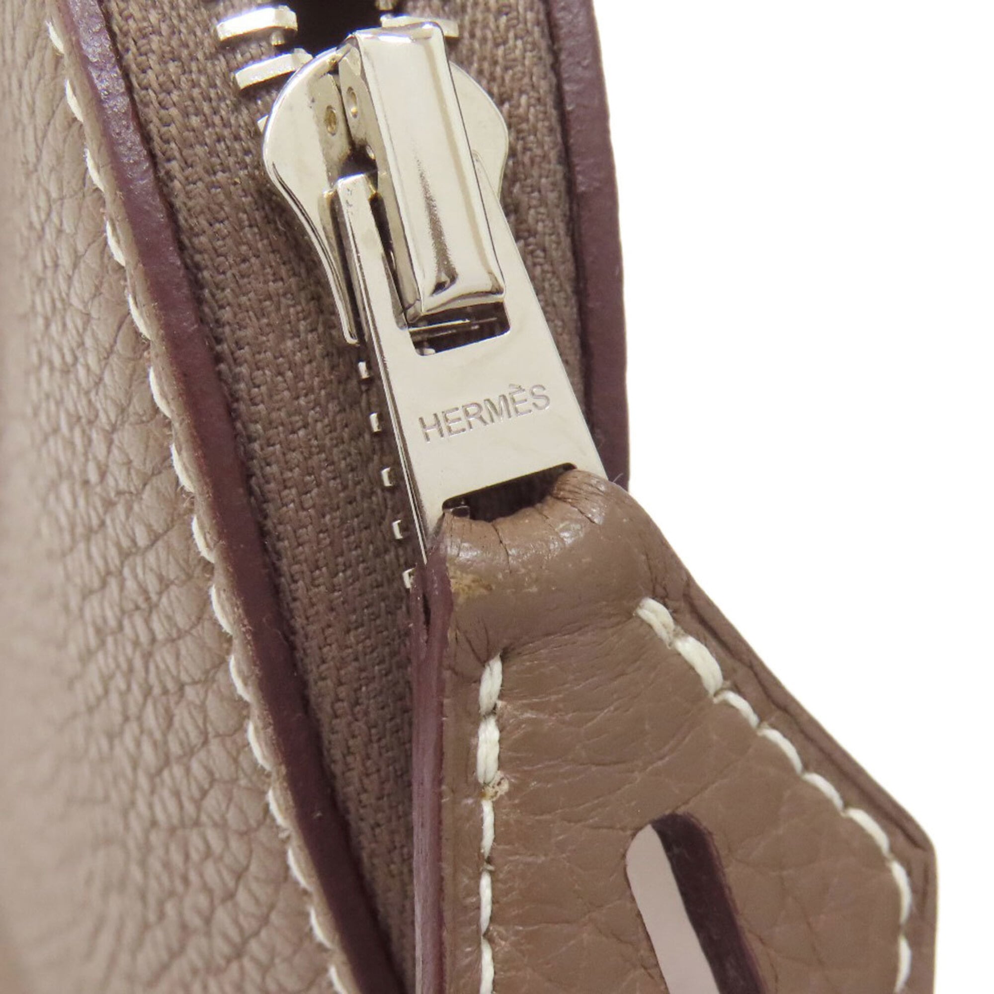 Hermes Bolide Etoupe Gray Handbag (Pre-Owned)