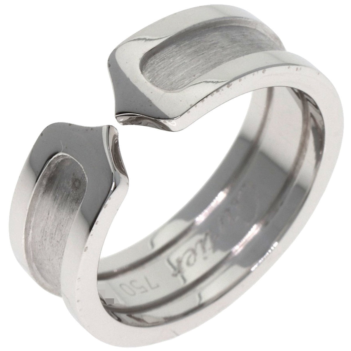 Cartier C2 White Gold (18K) Band Ring (Pre-Owned)