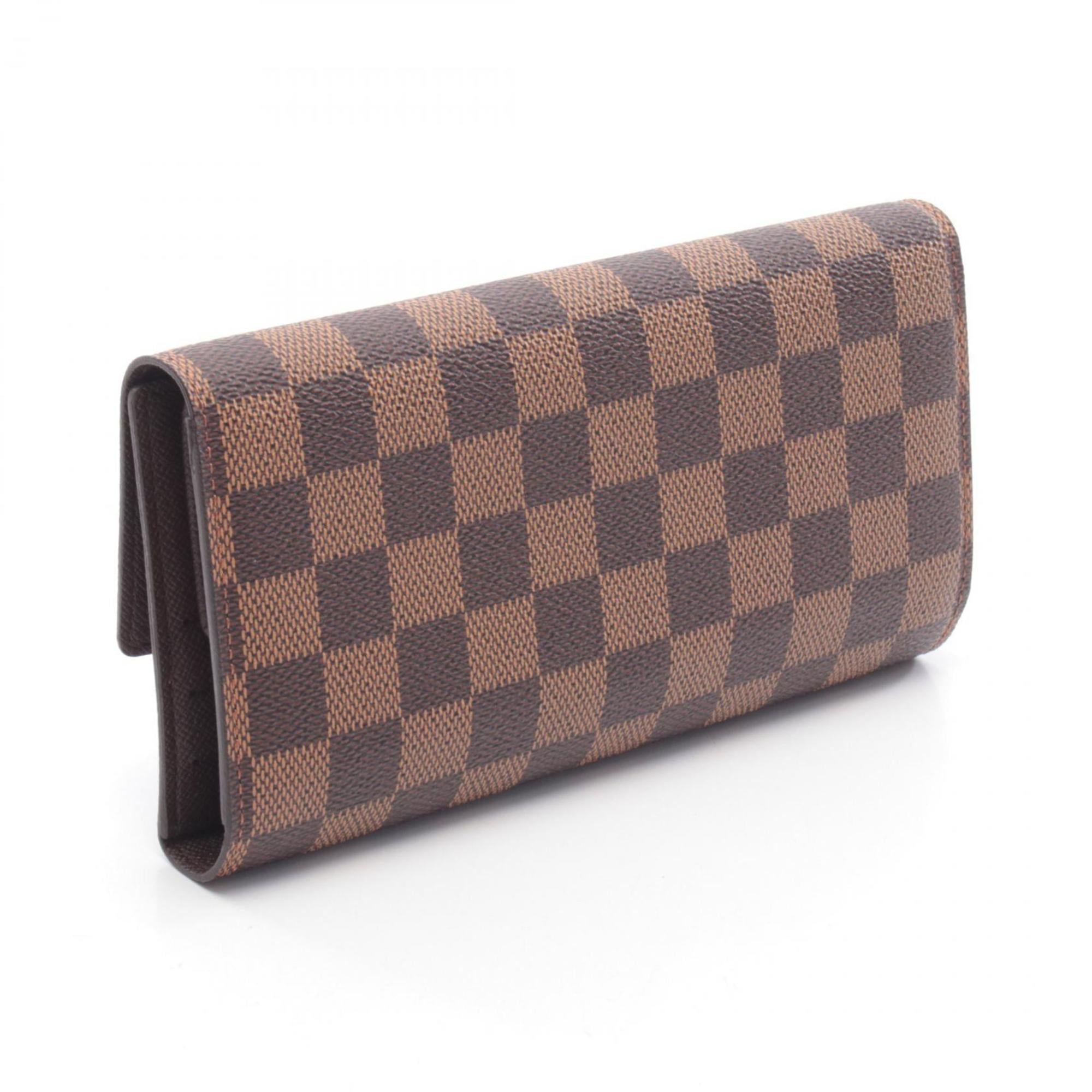 Louis Vuitton Brown Damier Canvas Damier Canvas Long Wallet (Tri-Fold) (Pre-Owned)