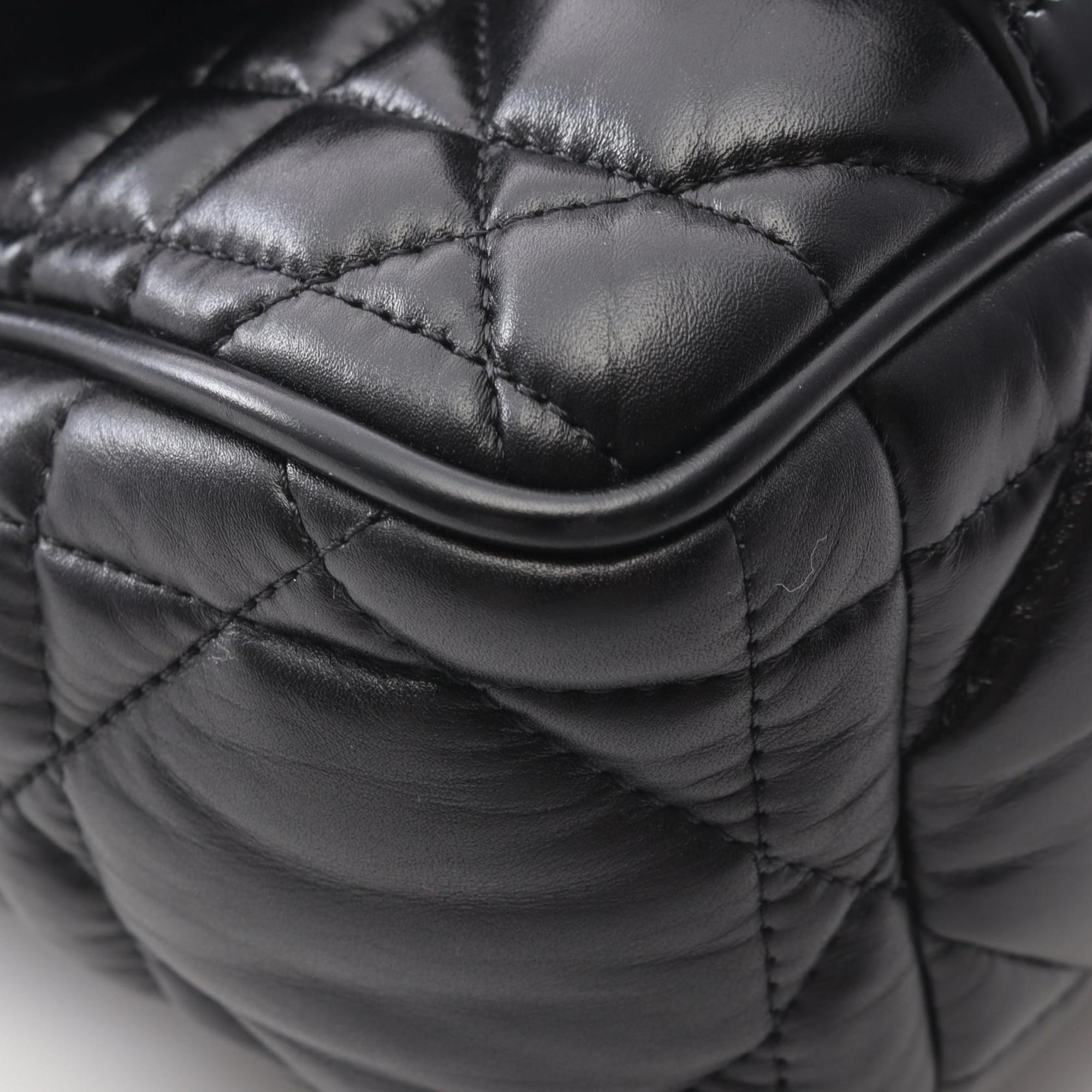 Christian Dior Black Leather Shoulder Bag (Pre-Owned)