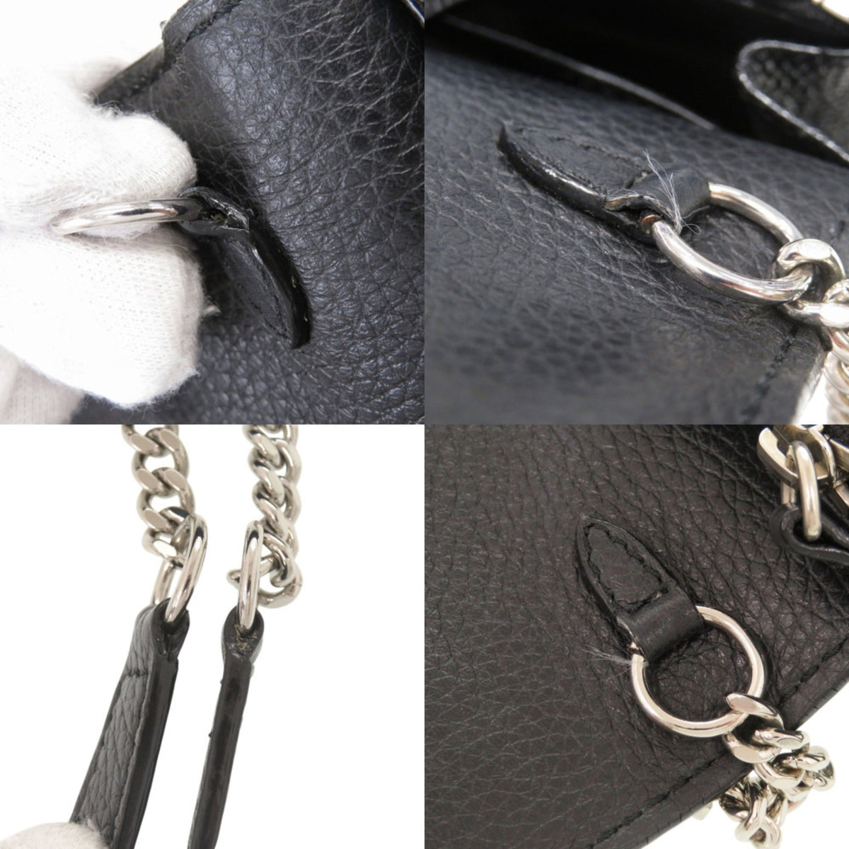 Jimmy Choo Black Leather Shoulder Bag (Pre-Owned)