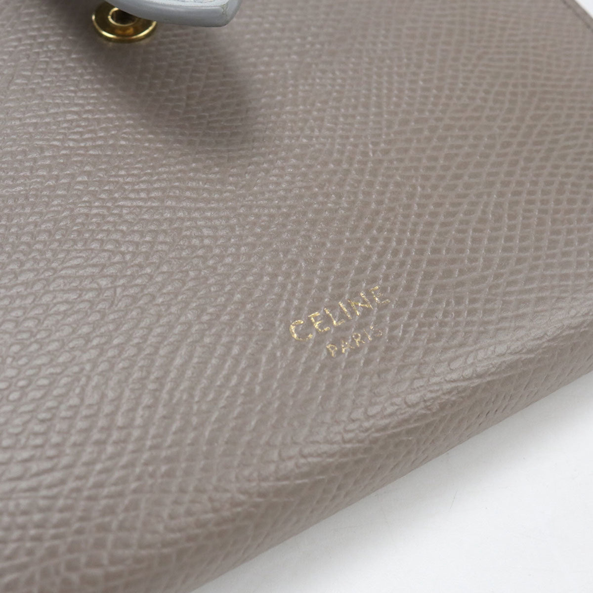 Celine Gray Leather Wallet (Bi-Fold) (Pre-Owned)