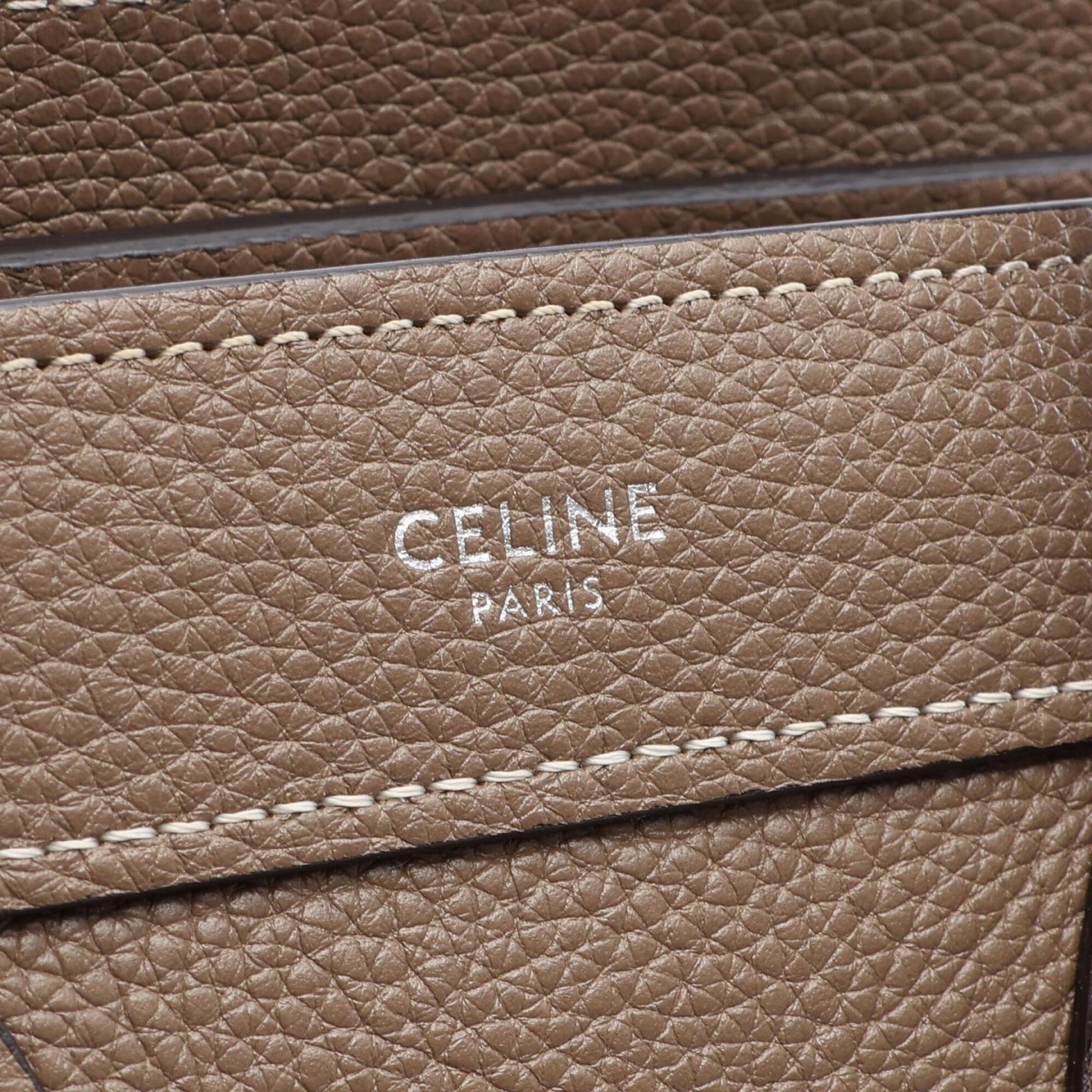 Celine Beige Leather Handbag (Pre-Owned)