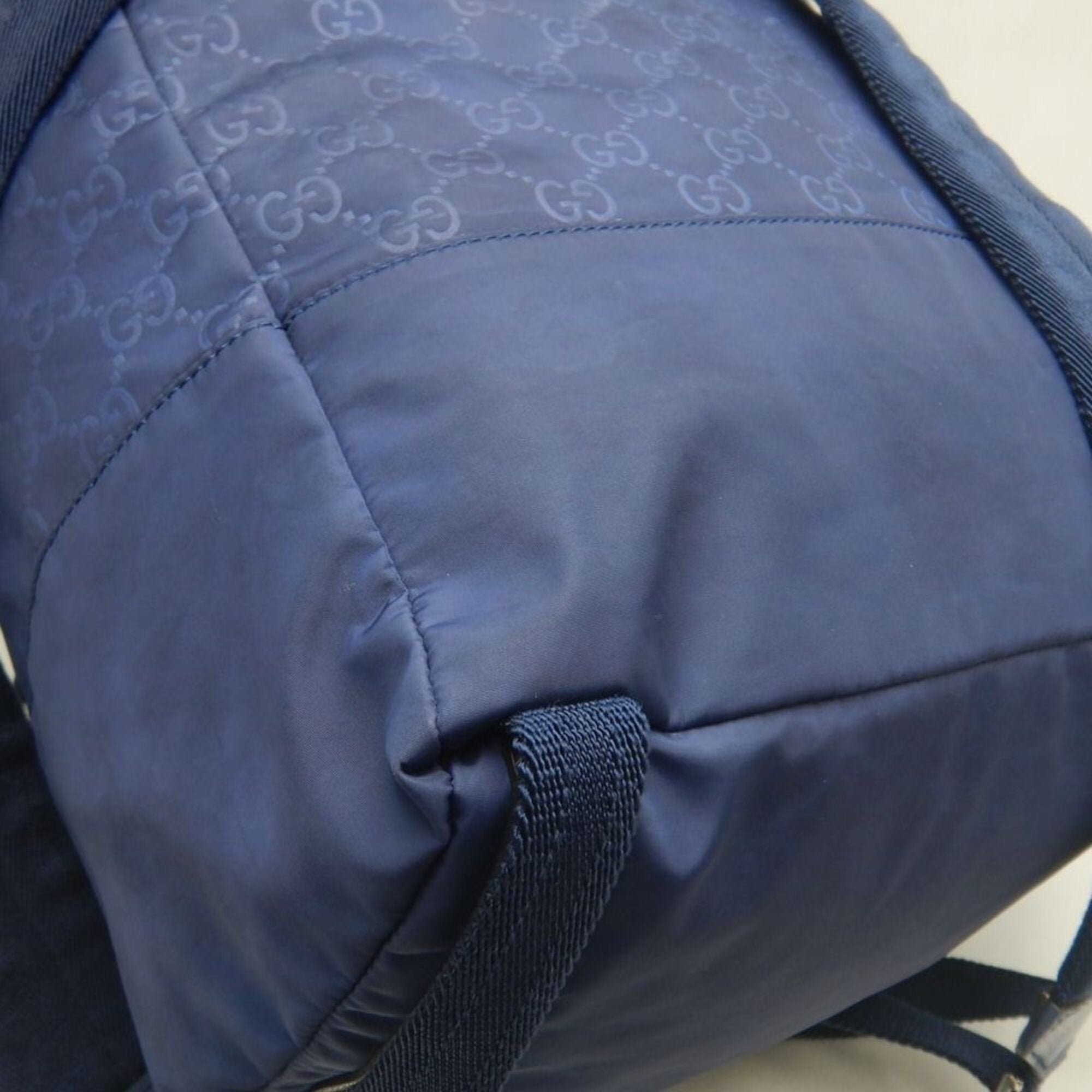 Gucci Navy Nylon Backpack (Pre-Owned)