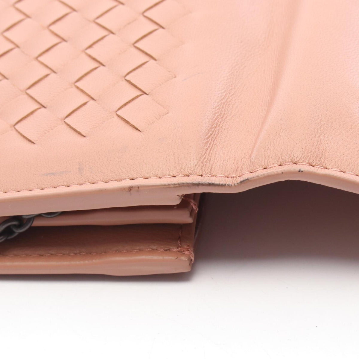 Bottega Veneta Pink Leather Handbag Shoulder Bag (Pre-Owned)