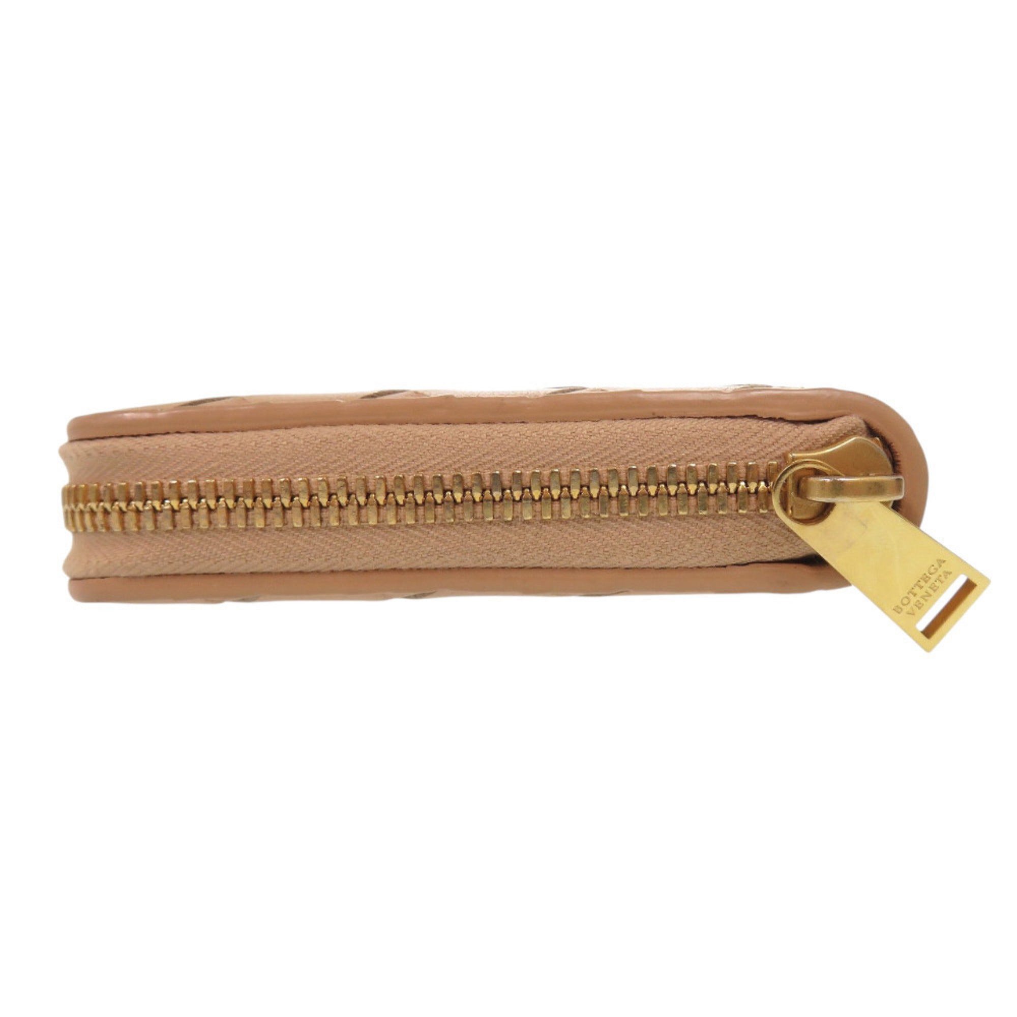 Bottega Veneta Beige Intrecciato Long Wallet (Bi-Fold) (Pre-Owned)