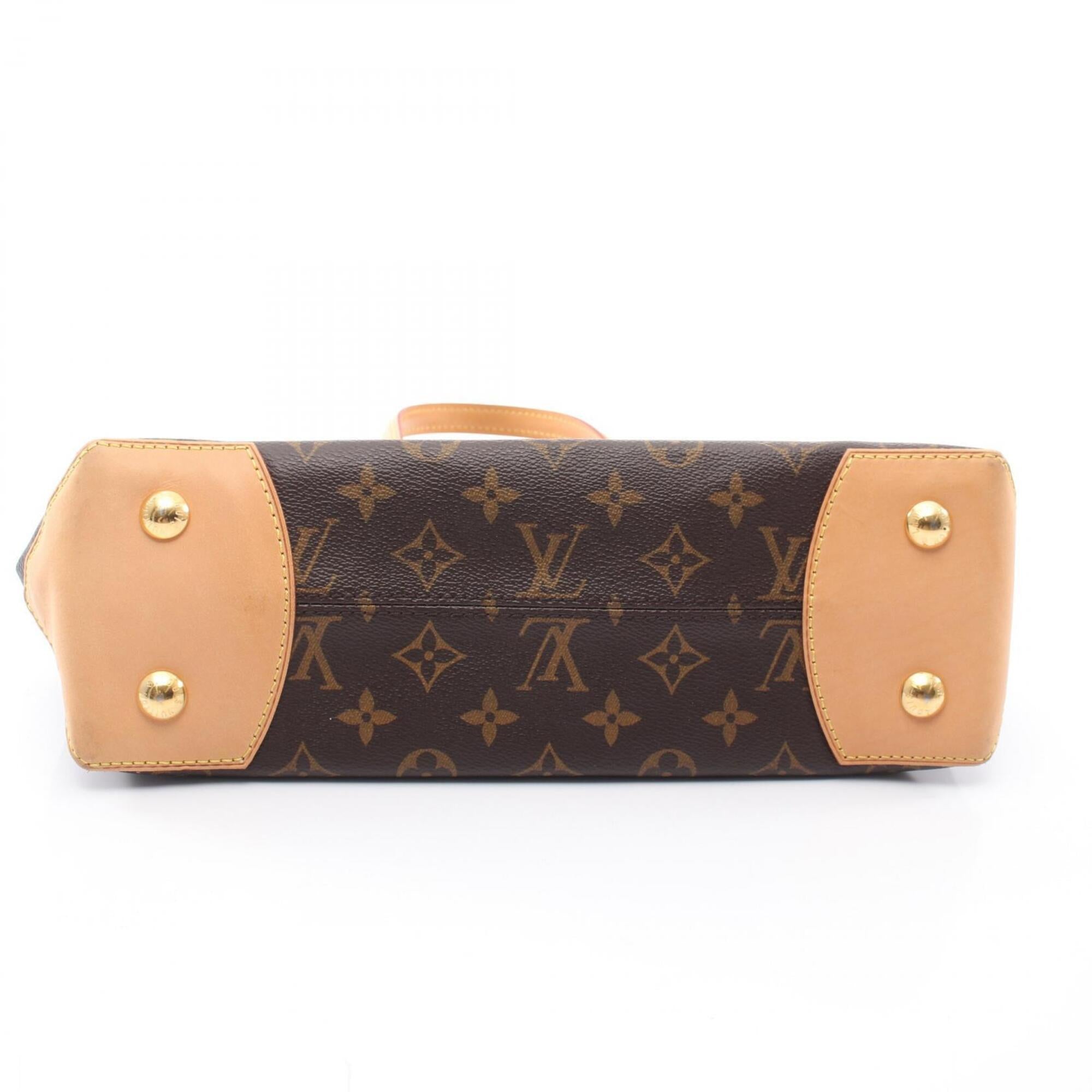 Louis Vuitton Brown Monogram Coated Canvas Leather Handbag (Pre-Owned)