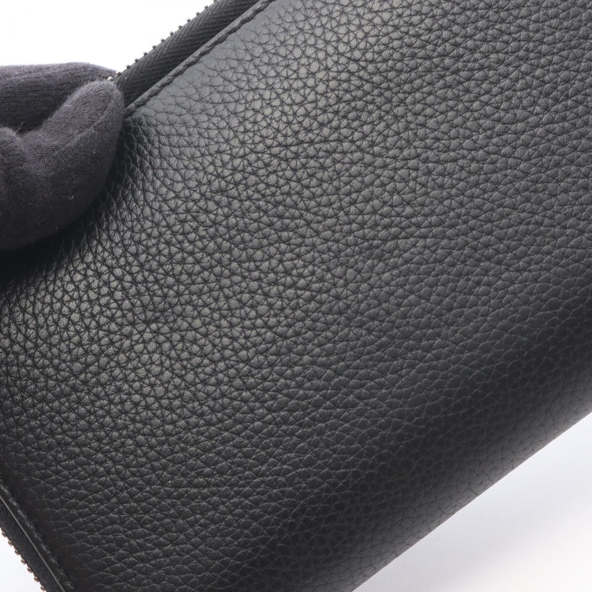 Christian Dior Black Leather Long Wallet (Bi-Fold) (Pre-Owned)