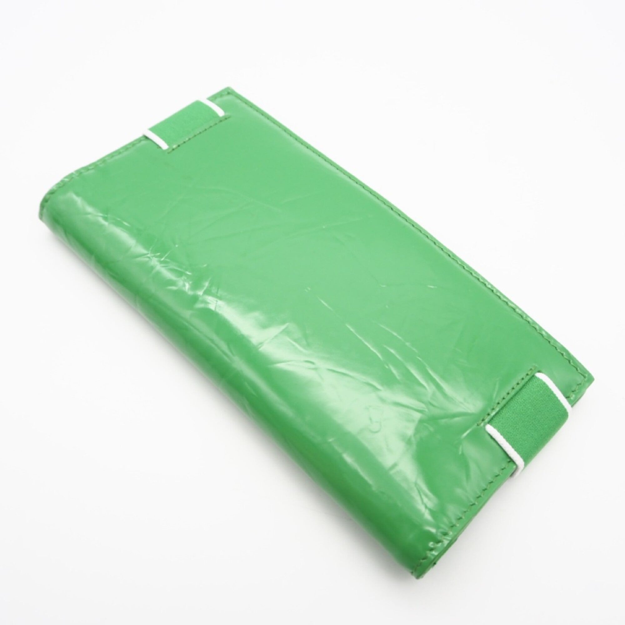 Bottega Veneta Green Leather Long Wallet (Bi-Fold) (Pre-Owned)