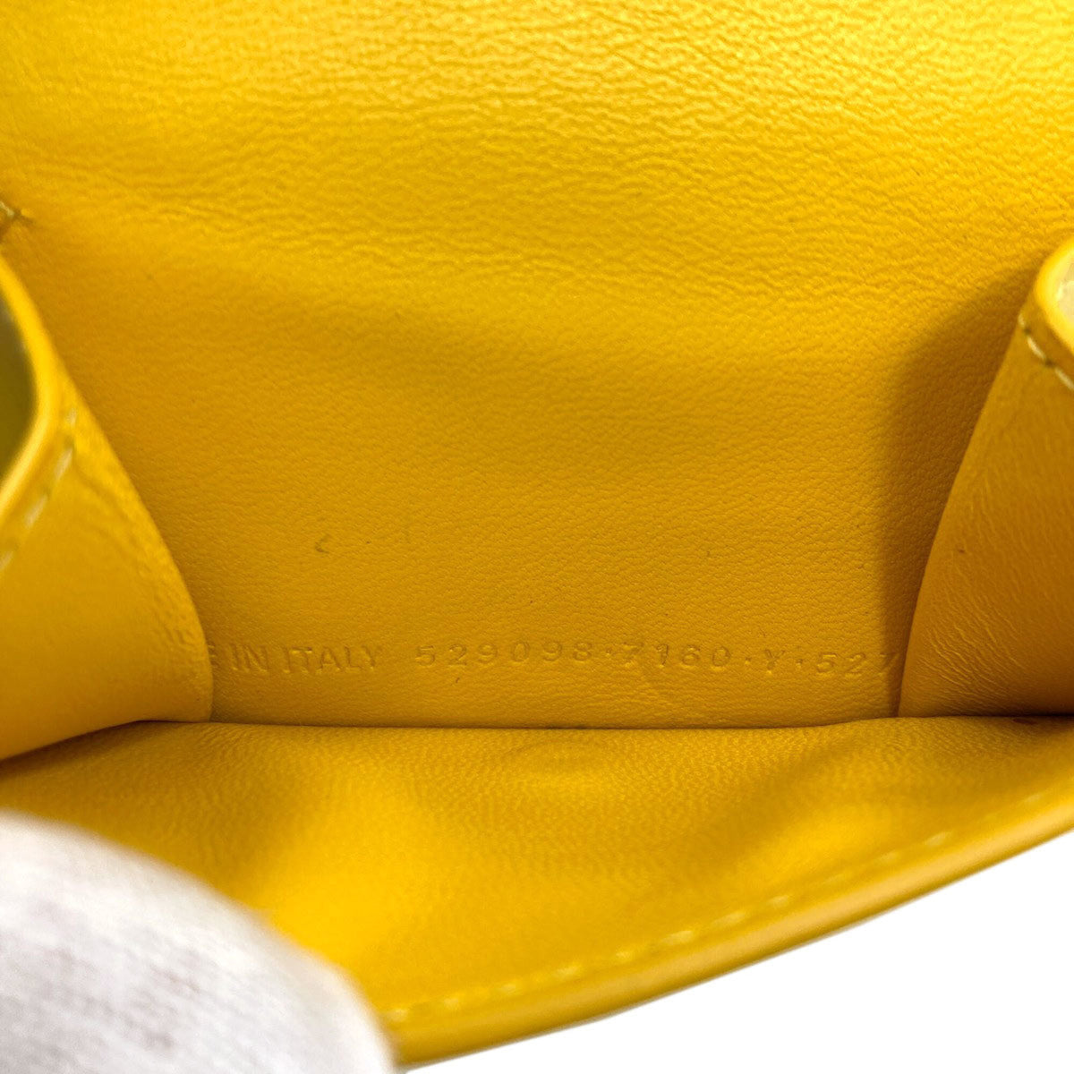 Balenciaga Yellow Leather Wallet (Tri-Fold) (Pre-Owned)
