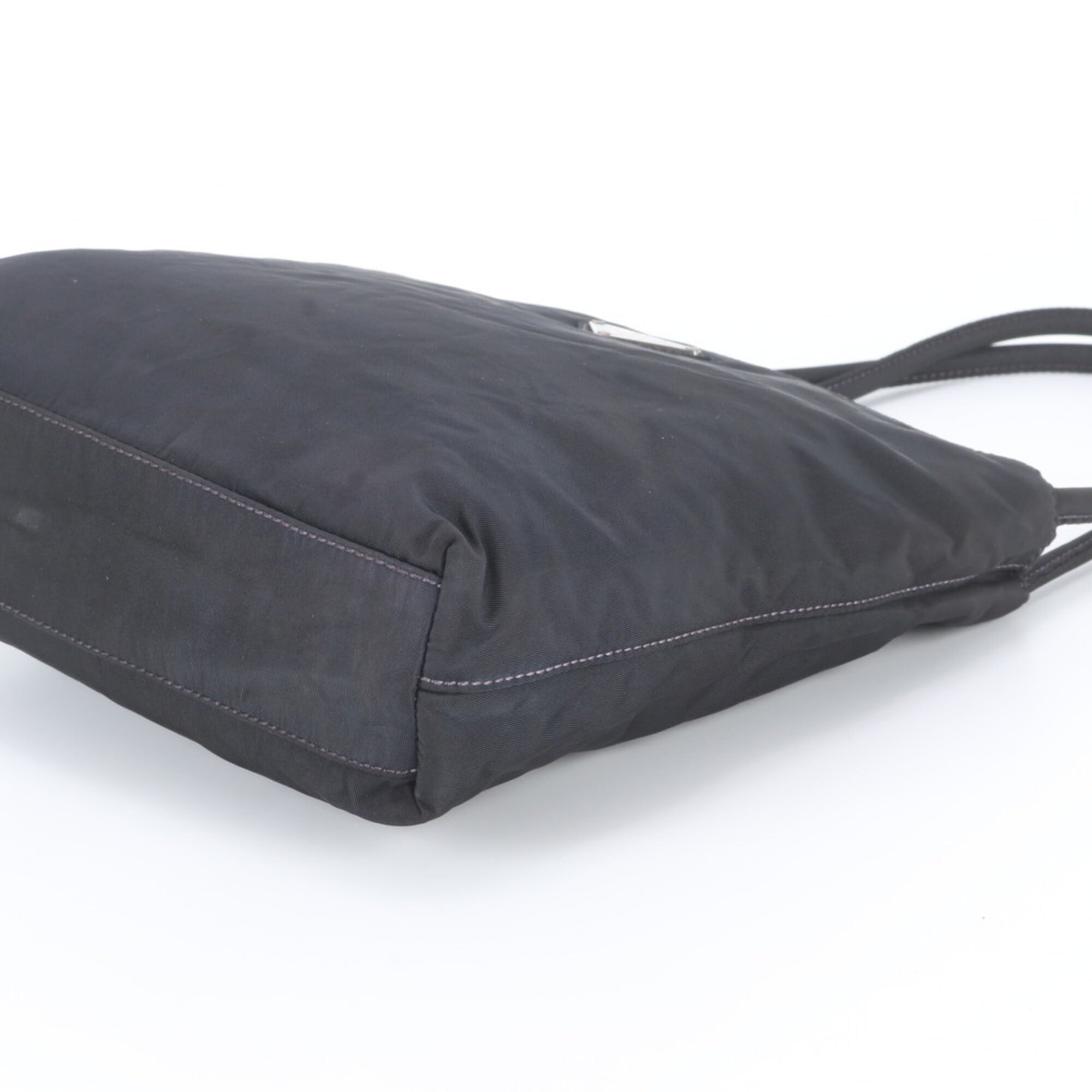 Prada Black Purple Shoulder Bag Tote Bag (Pre-Owned)