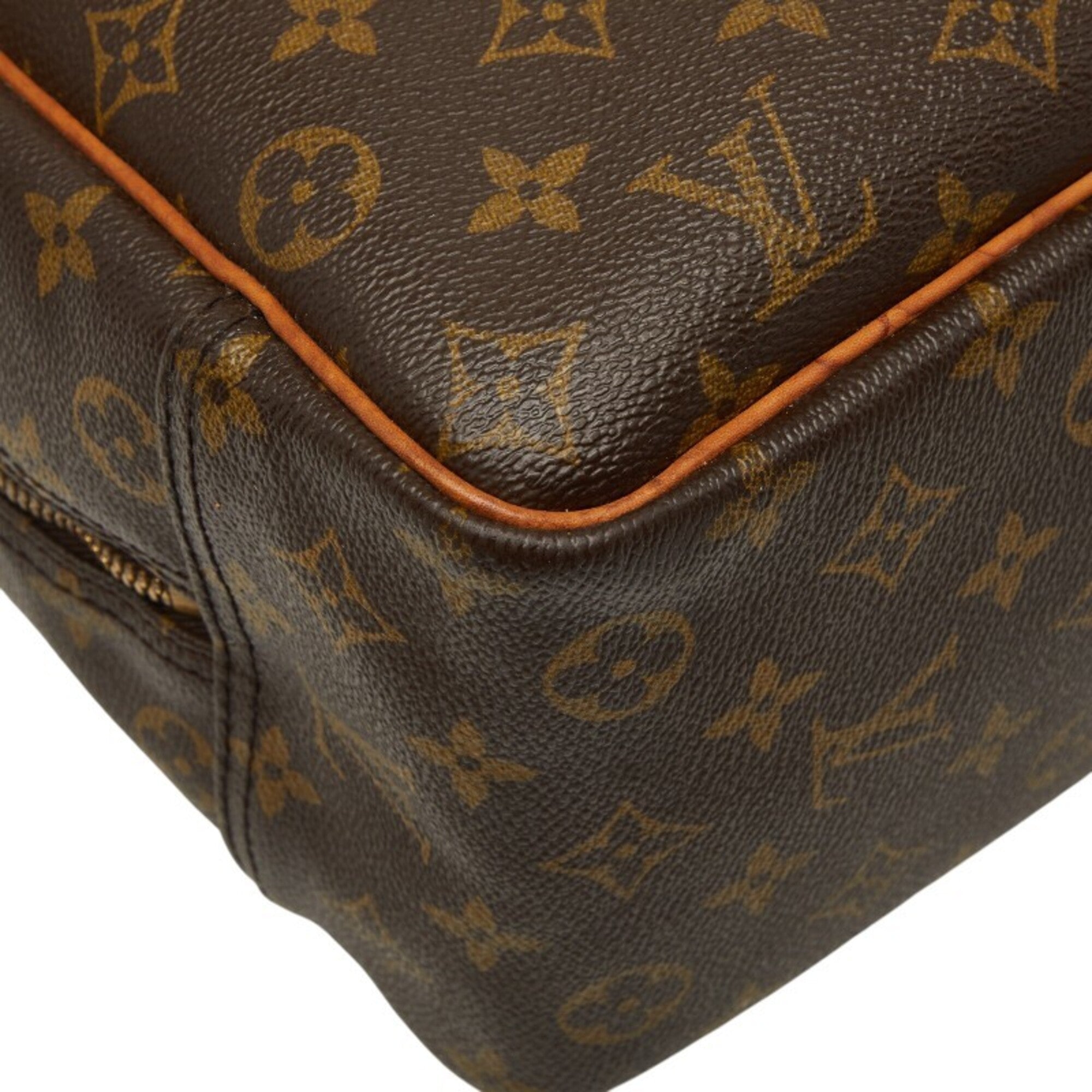 Louis Vuitton Brown Pvc Leather Handbag (Pre-Owned)