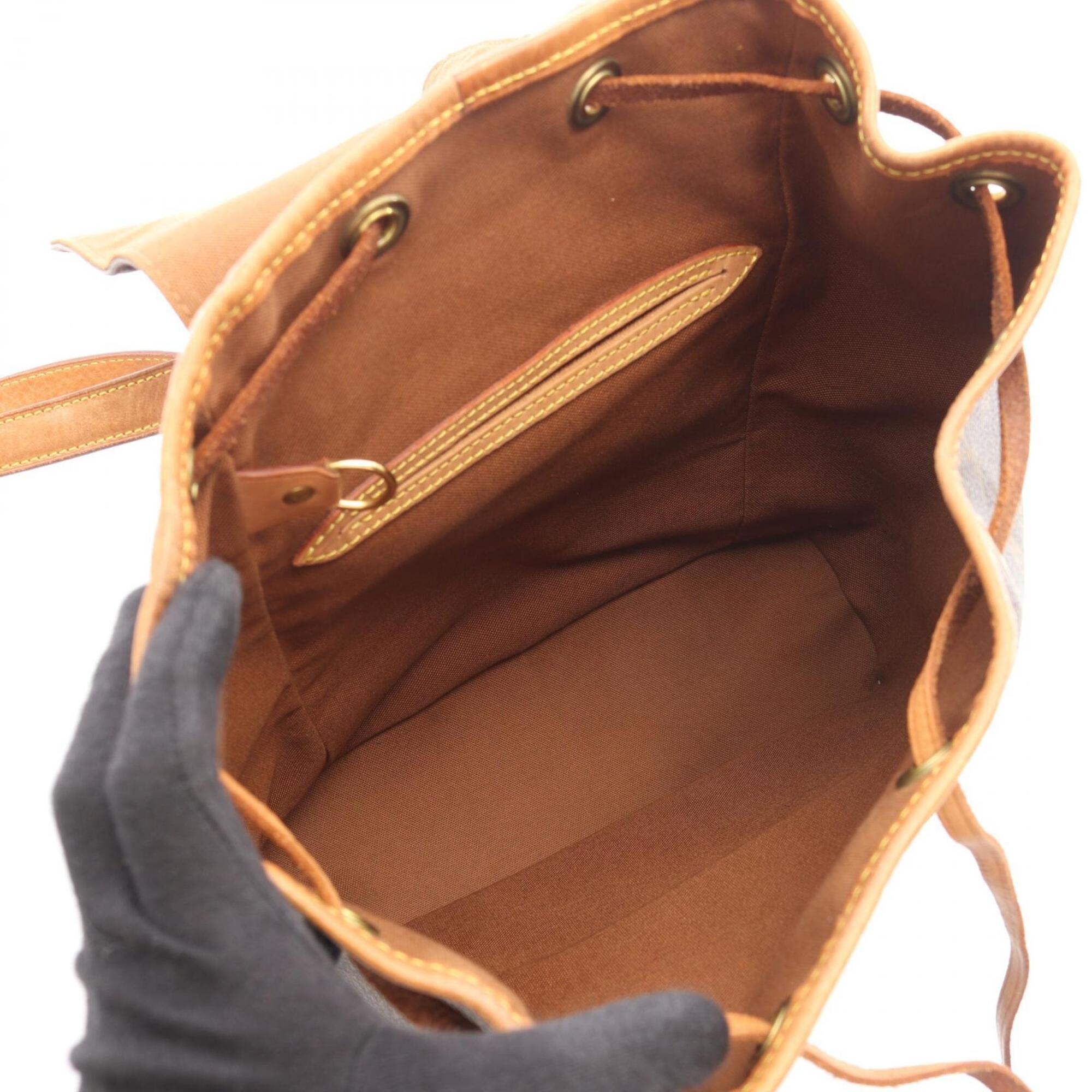 Louis Vuitton Brown Monogram Coated Canvas Pvc Leather Backpack Handbag (Pre-Owned)