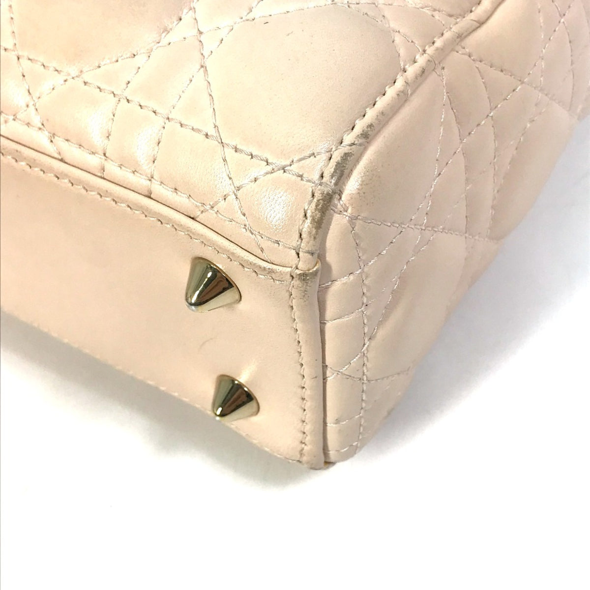 Christian Dior Beige Leather Handbag (Pre-Owned)