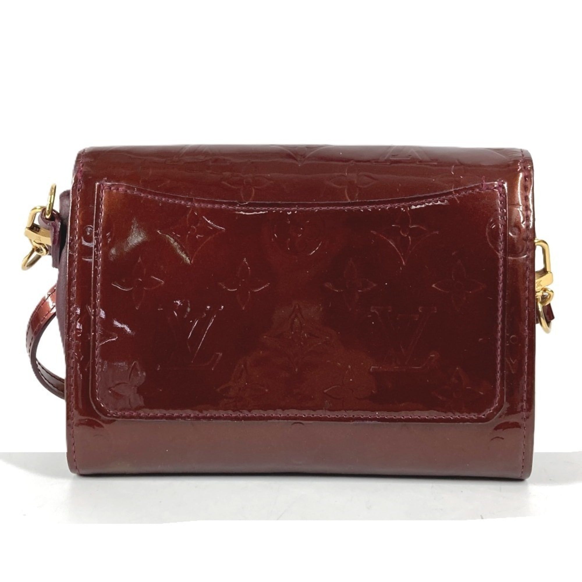 Louis Vuitton Purple Rouge Fauviste Monogram Vernis Canvas Clutch Bag Shoulder Bag (Pre-Owned)