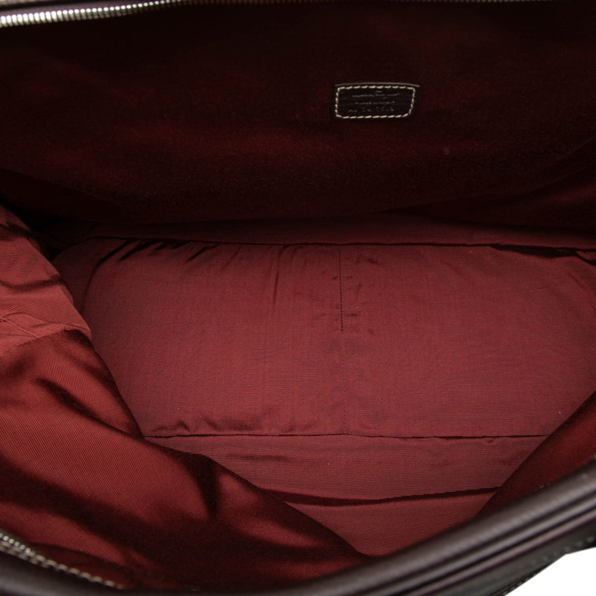 Salvatore Ferragamo Brown Leather Boston Bag Pouch (Pre-Owned)